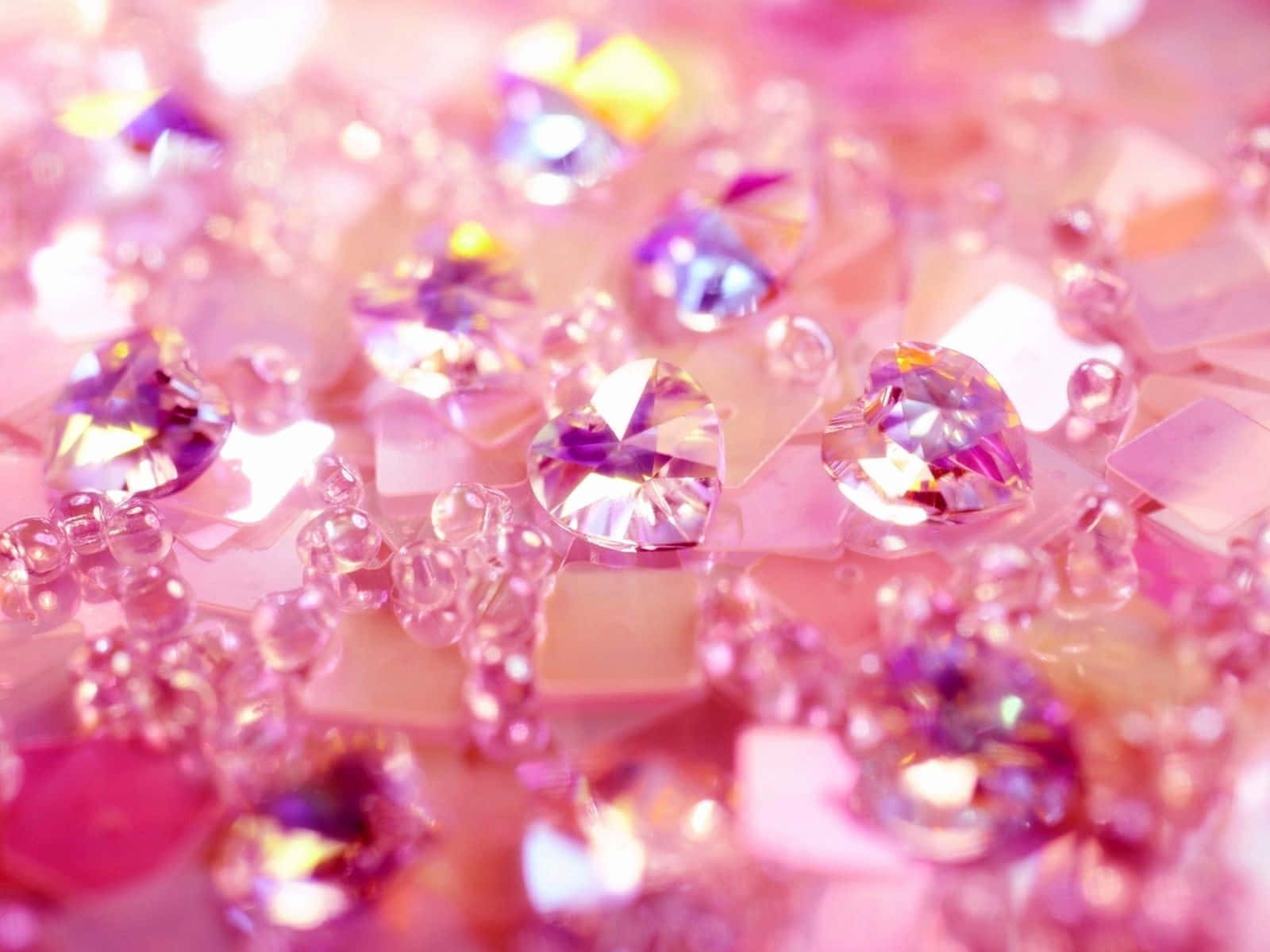 Diamond Aesthetic, pink gemstones, purple gemstones, HD Desktop Wallpaper