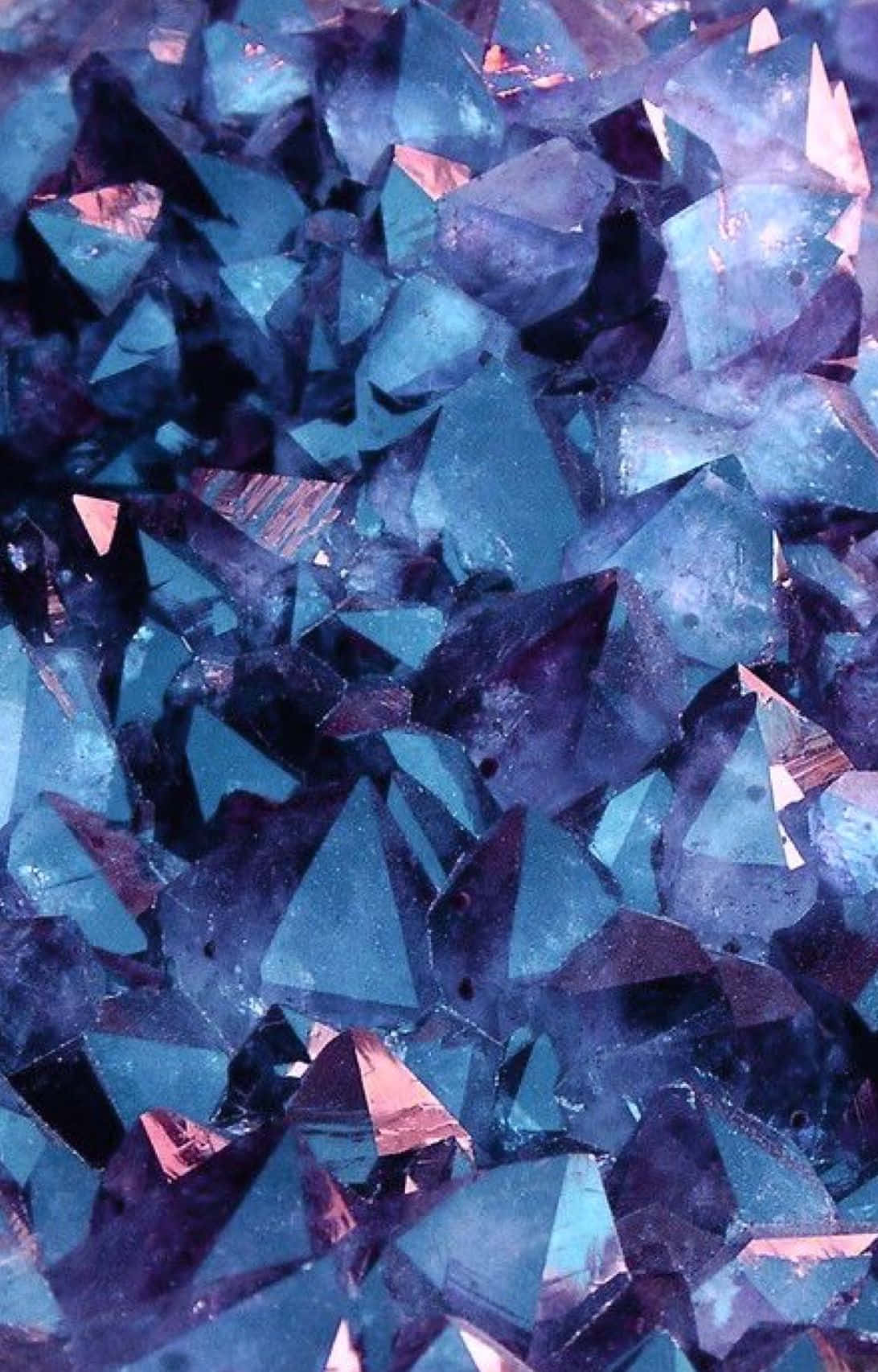 Diamond Aesthetic, purple, blue, HD Phone Wallpaper