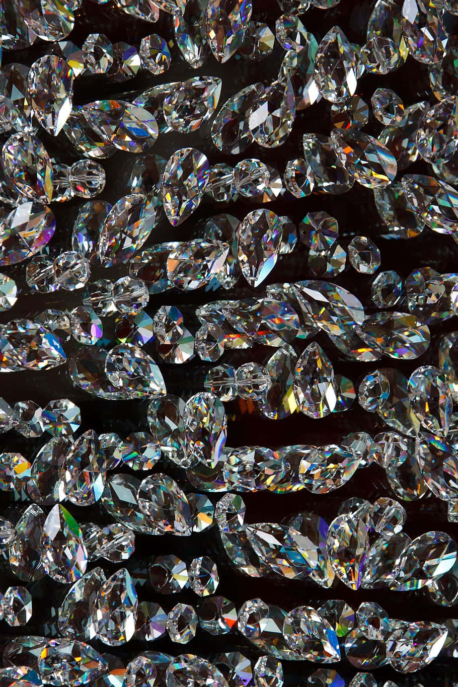 teardrop cut, diamond gemstone, faceted diamonds, HD Phone Wallpaper