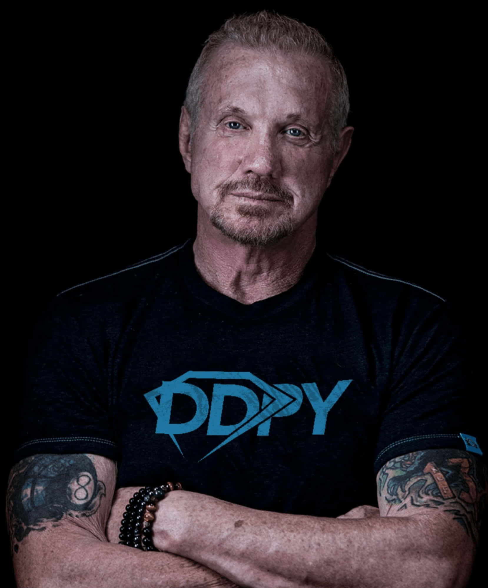 Diamond Dallas Page, retired wrestler, black background, Full HD Phone Wallpaper