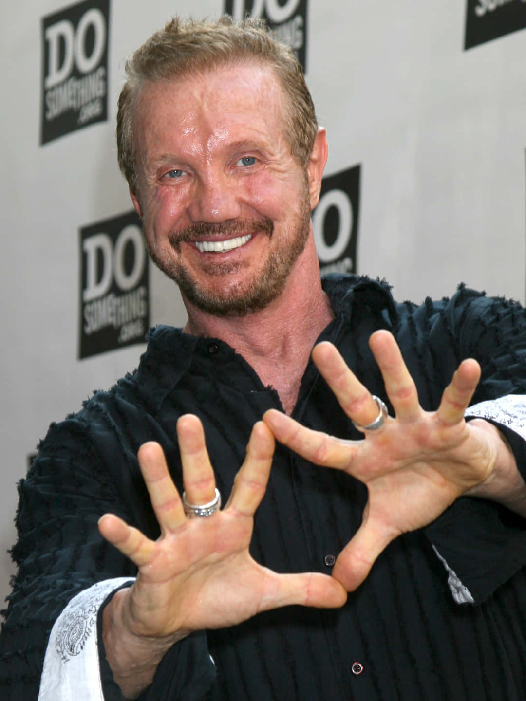Diamond Dallas Page, Do Something event, black shirt, HD Phone Wallpaper