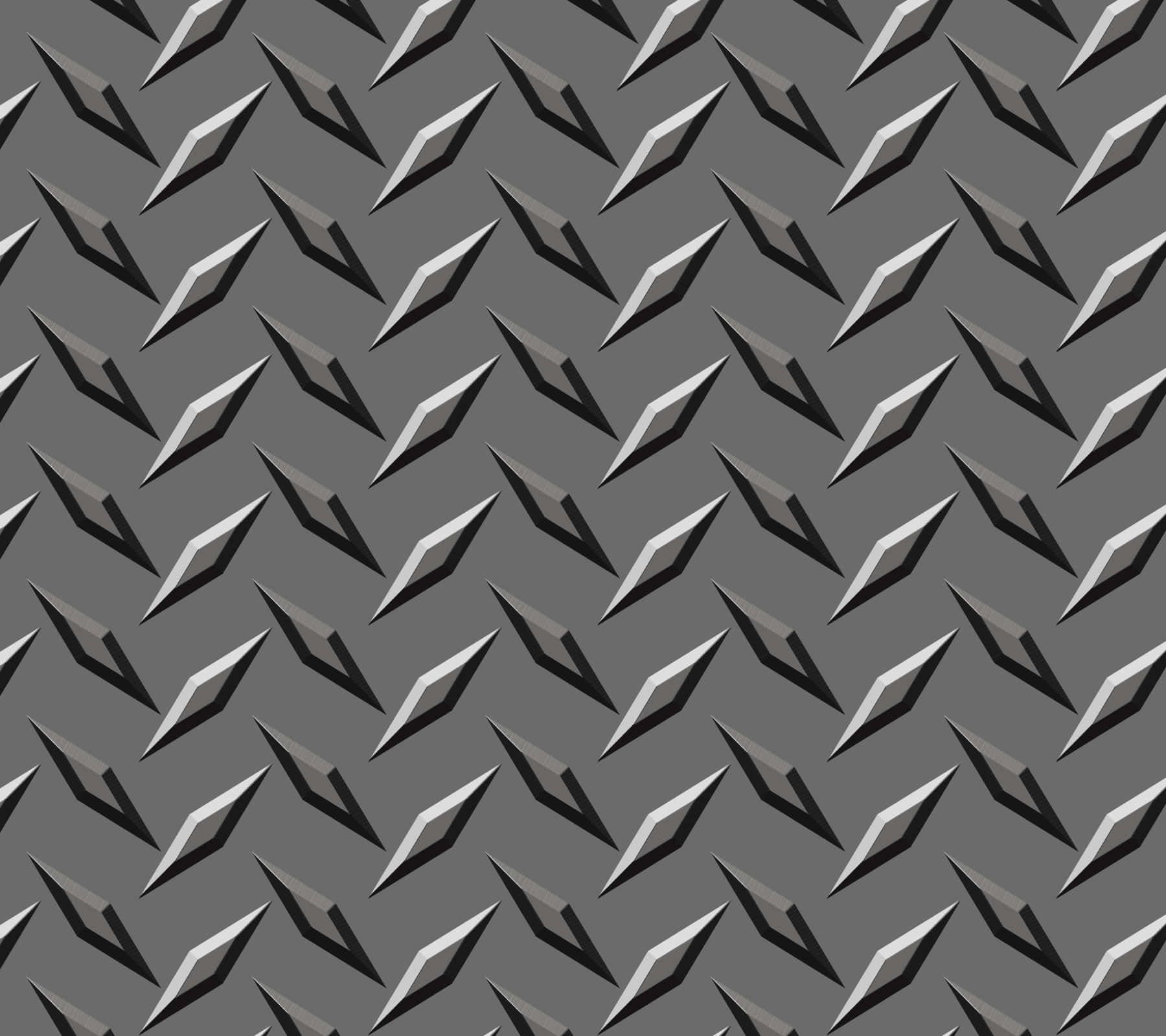 diamond plate, gray metallic surface, glossy, HD Desktop Wallpaper