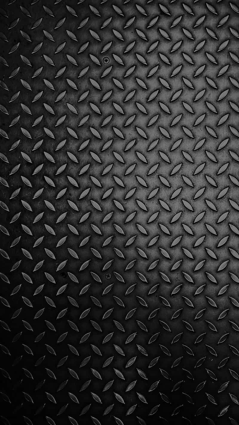 Diamond Plate, black, metal texture, HD Phone Wallpaper