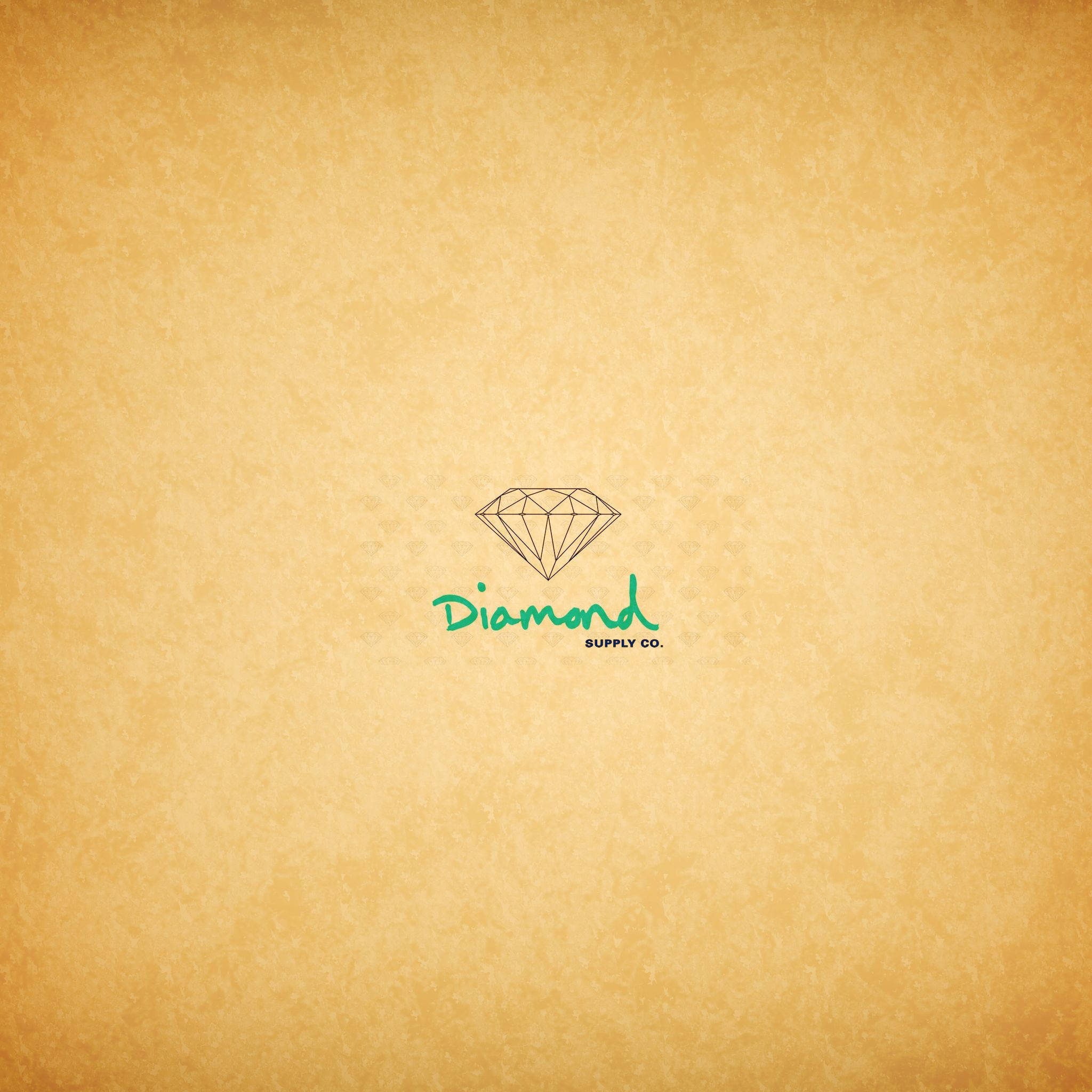 Diamond Supply Co, green script, textured beige paper, Full HD Desktop Wallpaper