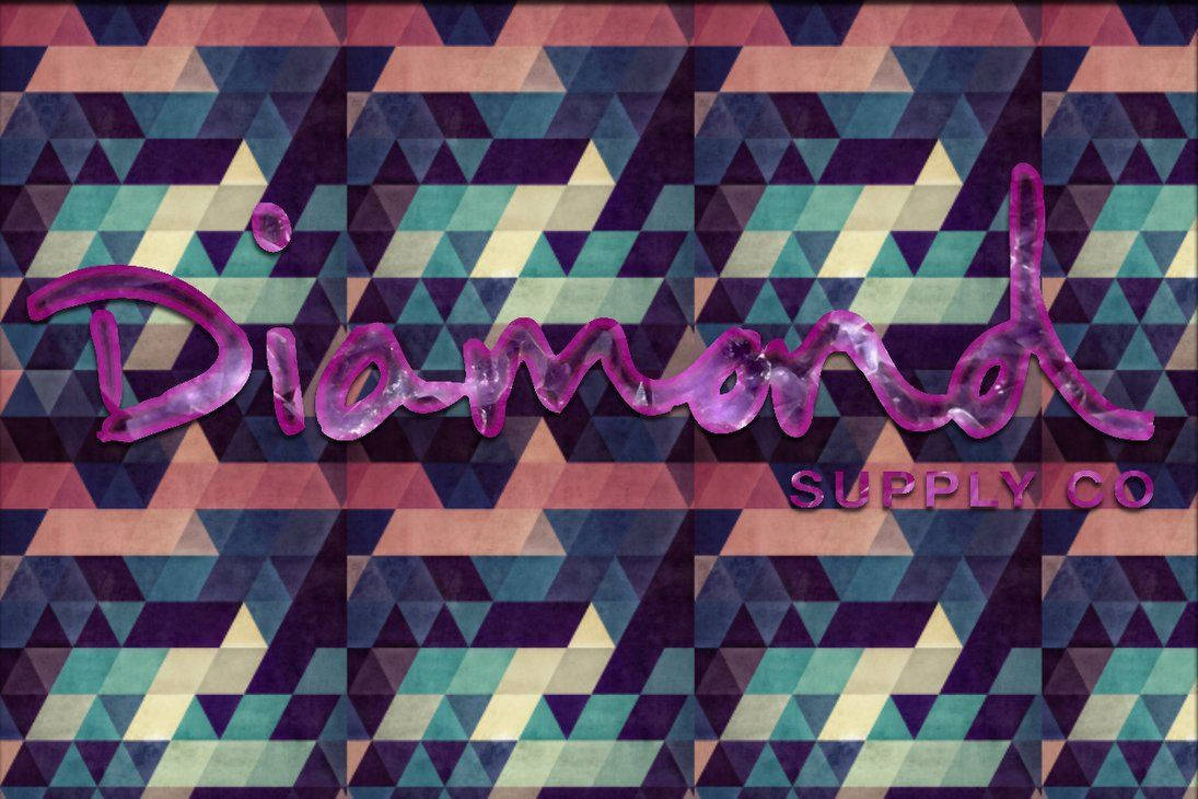 Diamond Supply Co, purple logo, geometric, SD Desktop Wallpaper