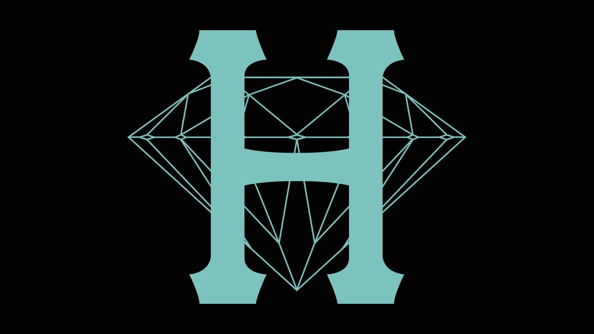Diamond Supply Co, H logo, turquoise, Full HD Desktop Wallpaper