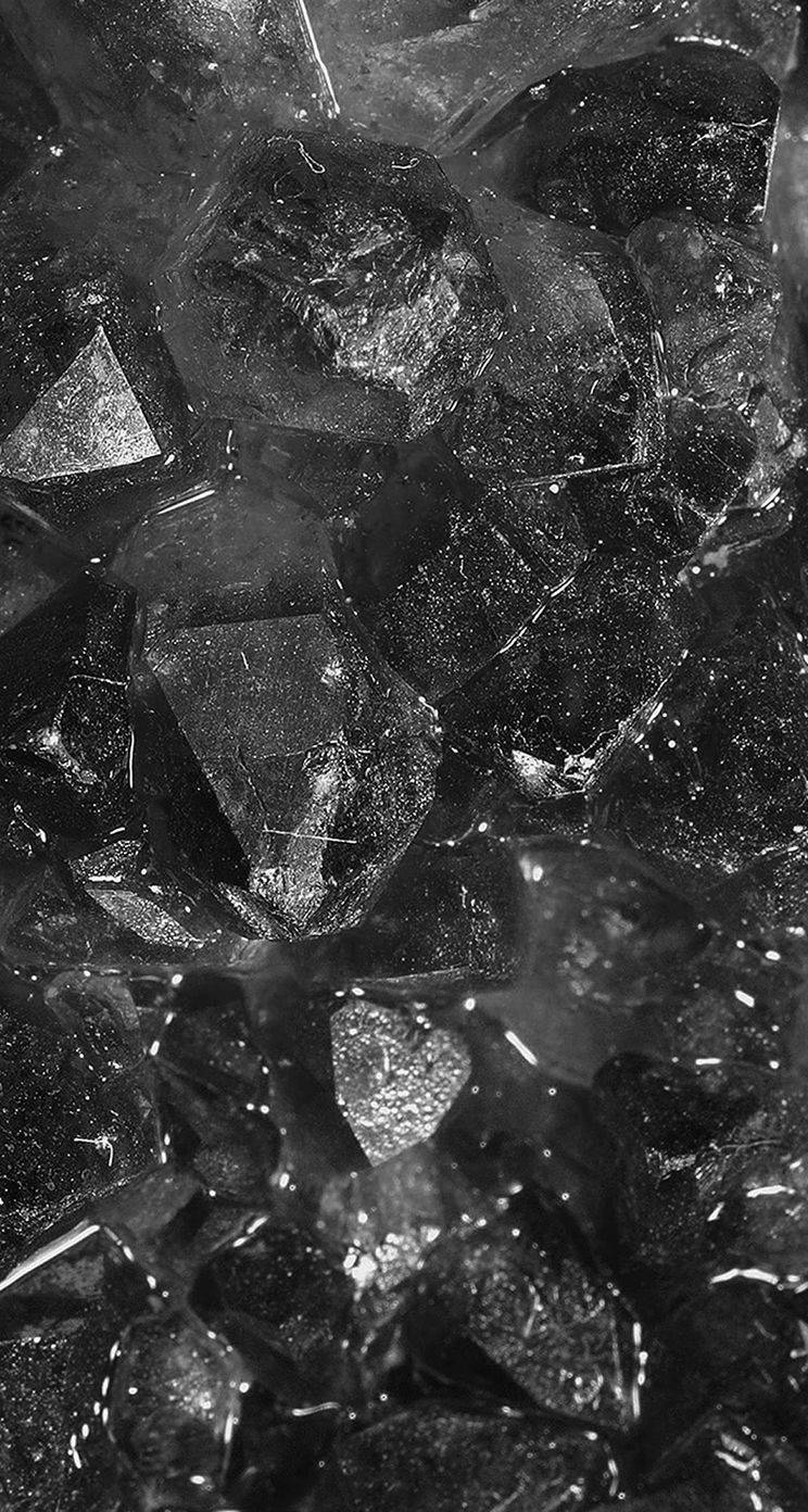rough diamond, dark, faceted crystal shards, HD Phone Wallpaper