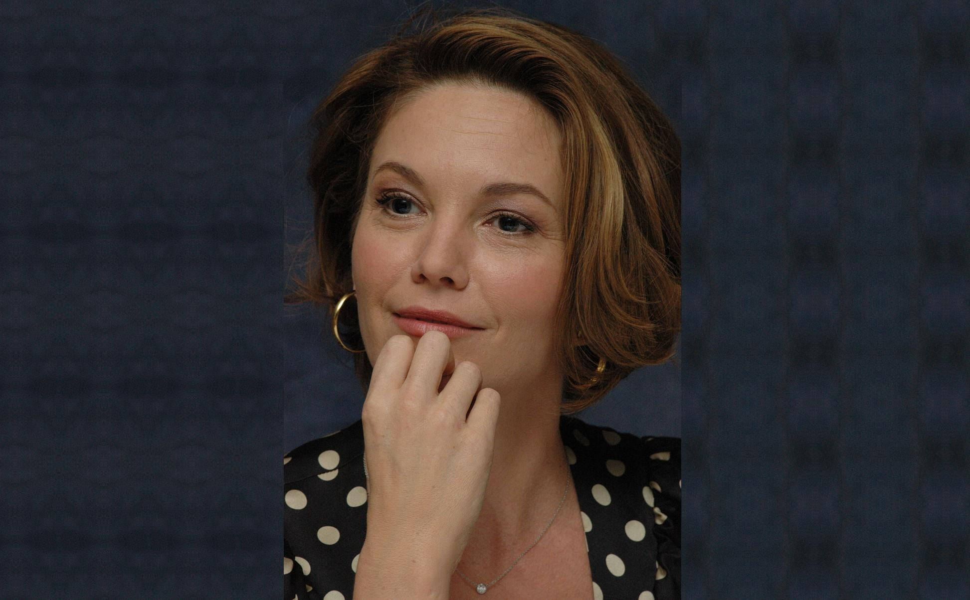 Diane Lane, short brown hair, gold hoop earrings, Full HD Desktop Wallpaper