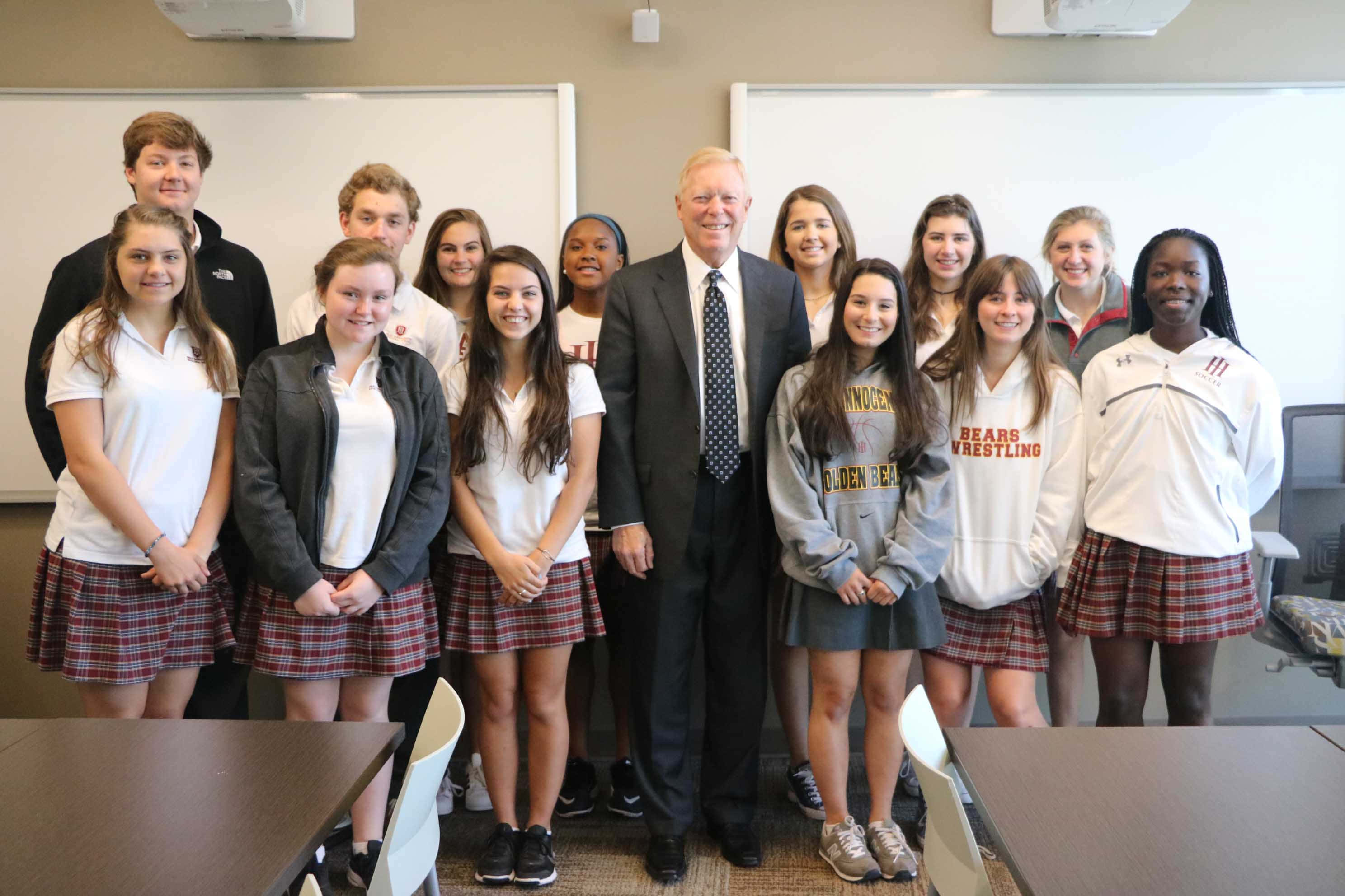 Dick Gephardt, classroom, high school students, 2K Desktop Wallpaper