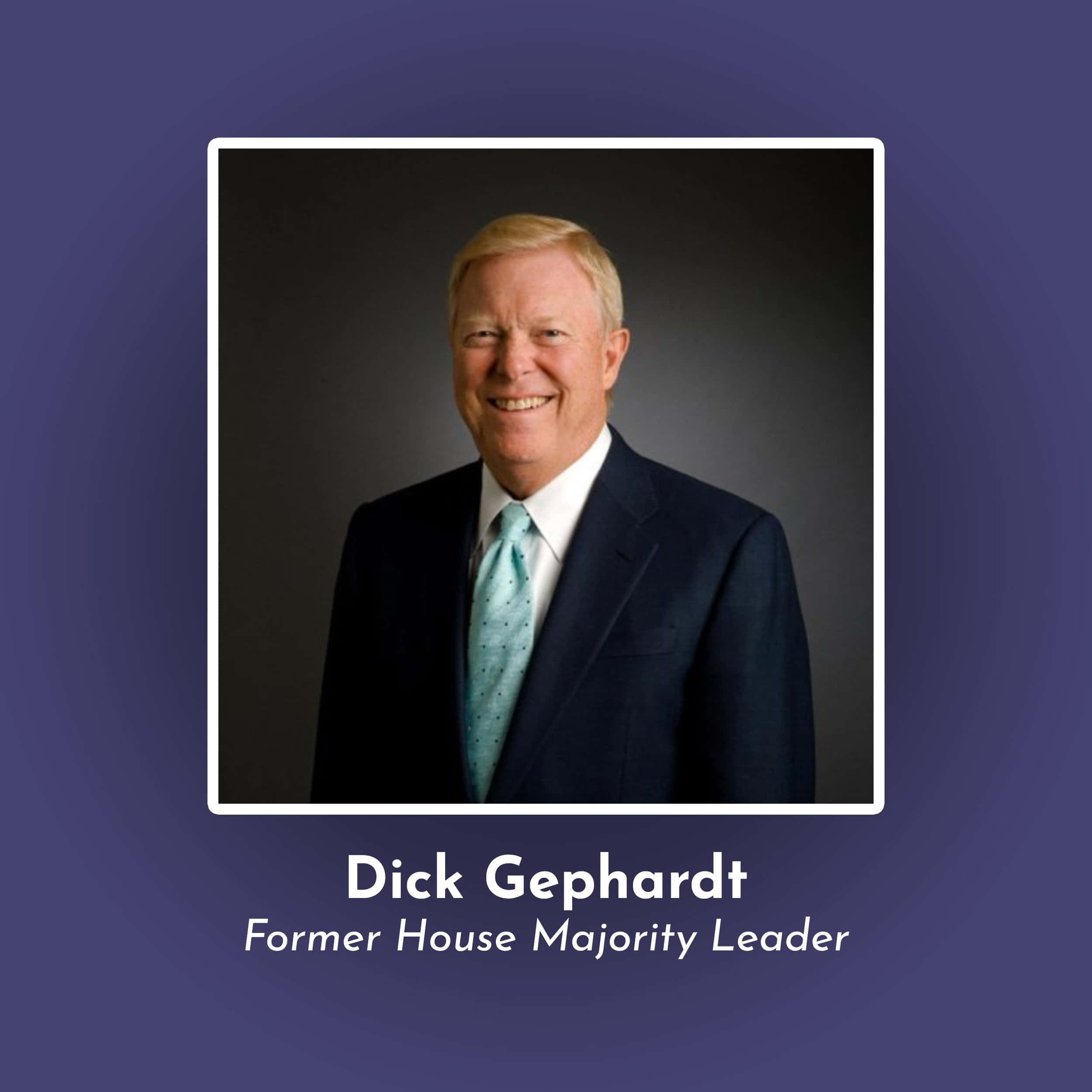 Dick Gephardt, dark suit, light blue tie, Full HD Desktop Wallpaper