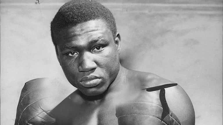 Dick Tiger, black and white portrait, muscular boxer, SD Desktop Wallpaper