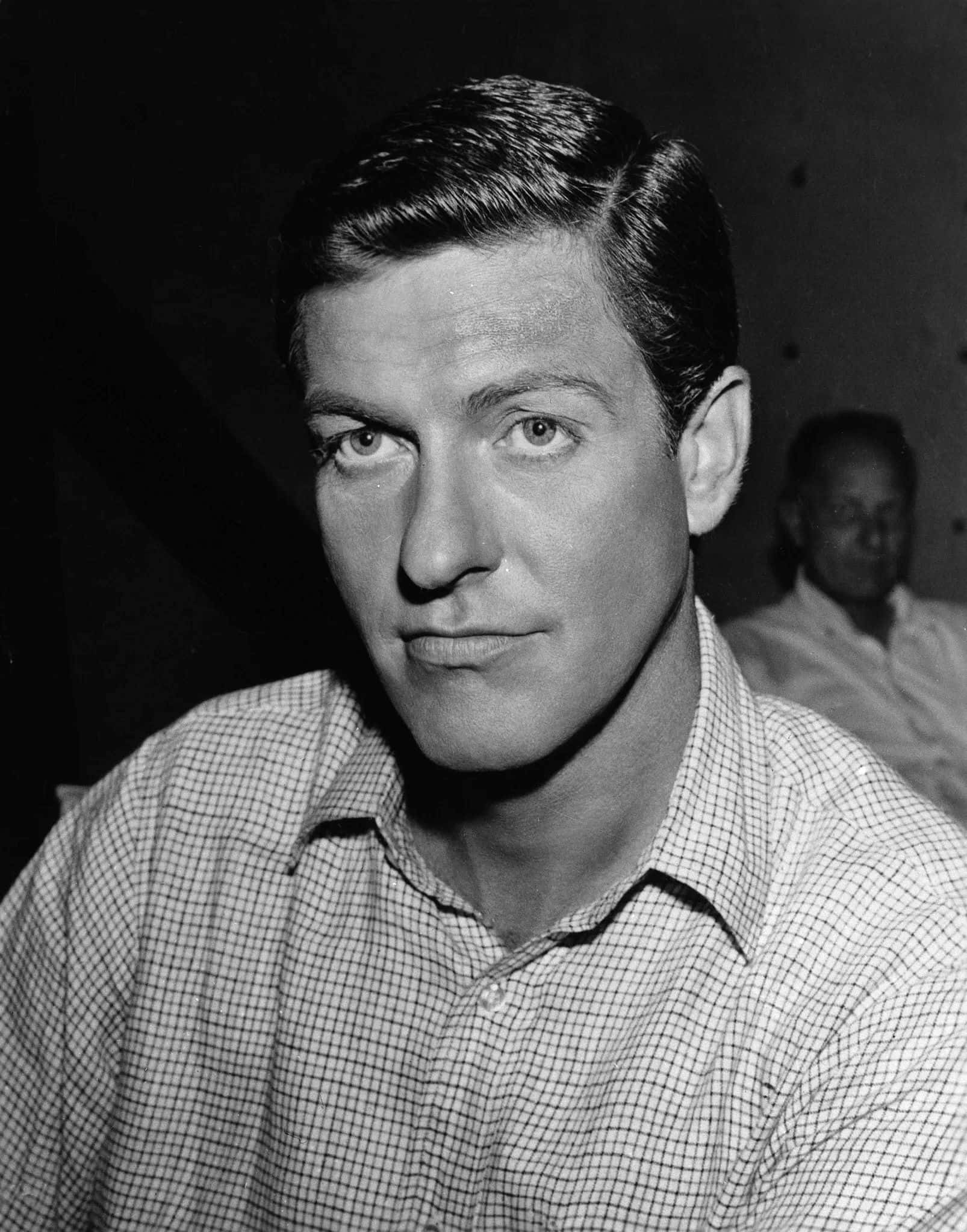 Dick Van Dyke, black and white portrait, neatly combed hair, Full HD Phone Wallpaper