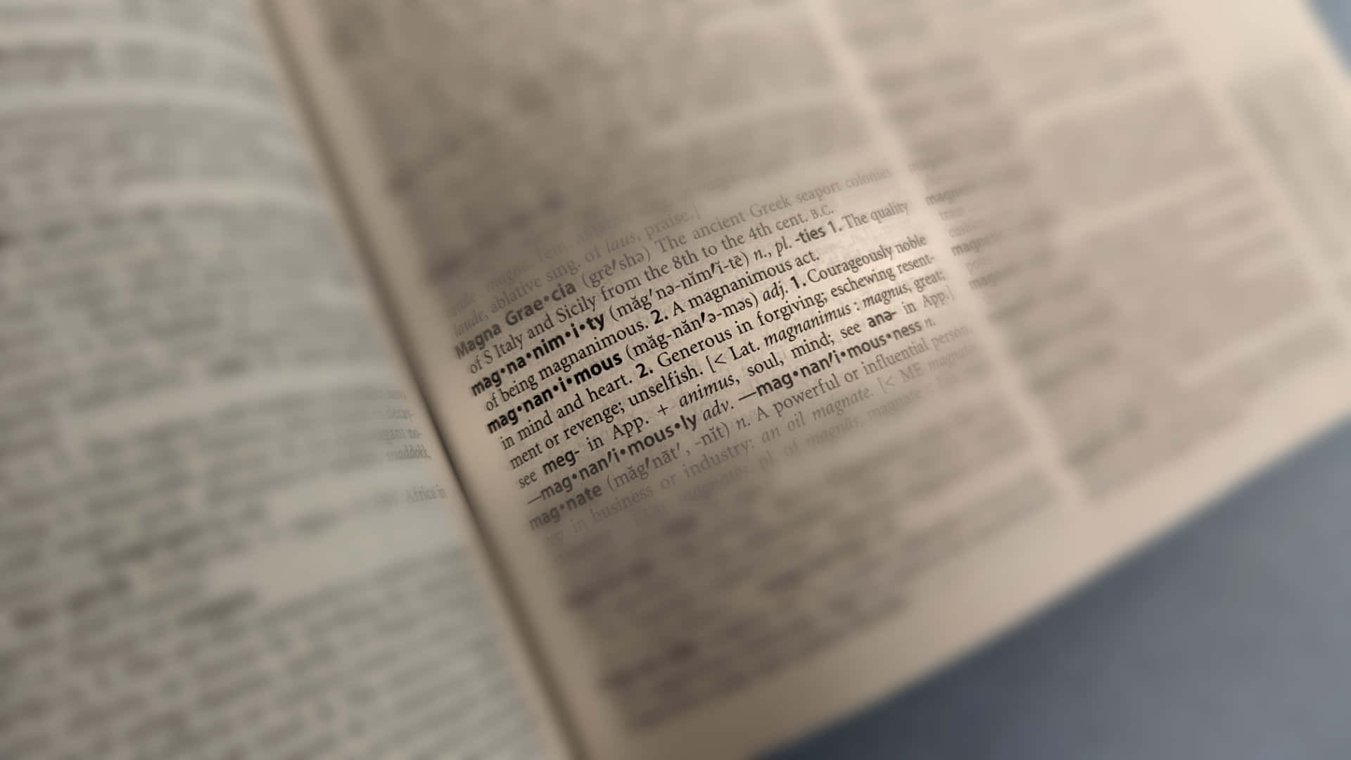 magnanimous, magnanimity, dictionary, Full HD Desktop Wallpaper