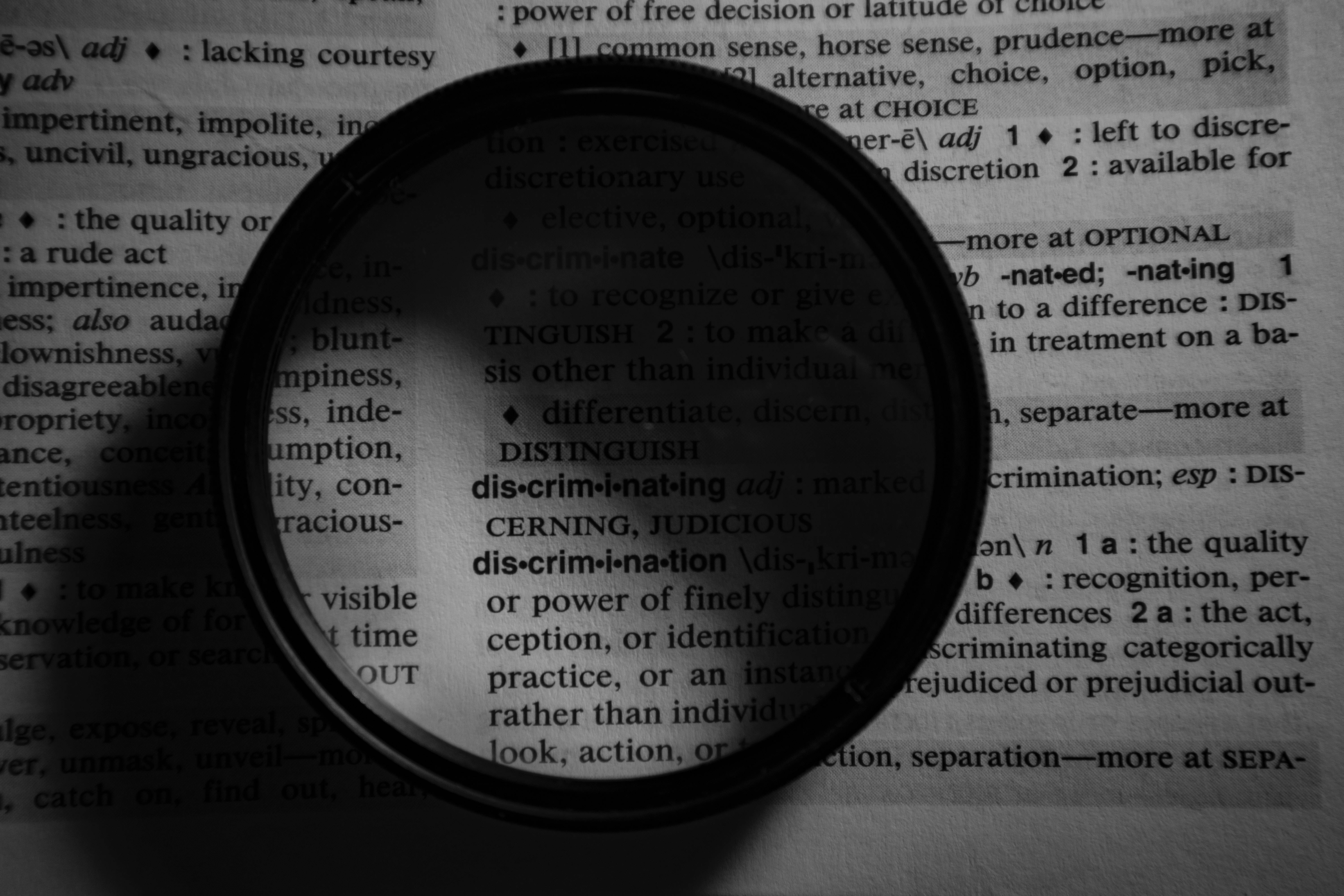 monochrome, dictionary, book page, 5K Desktop Wallpaper