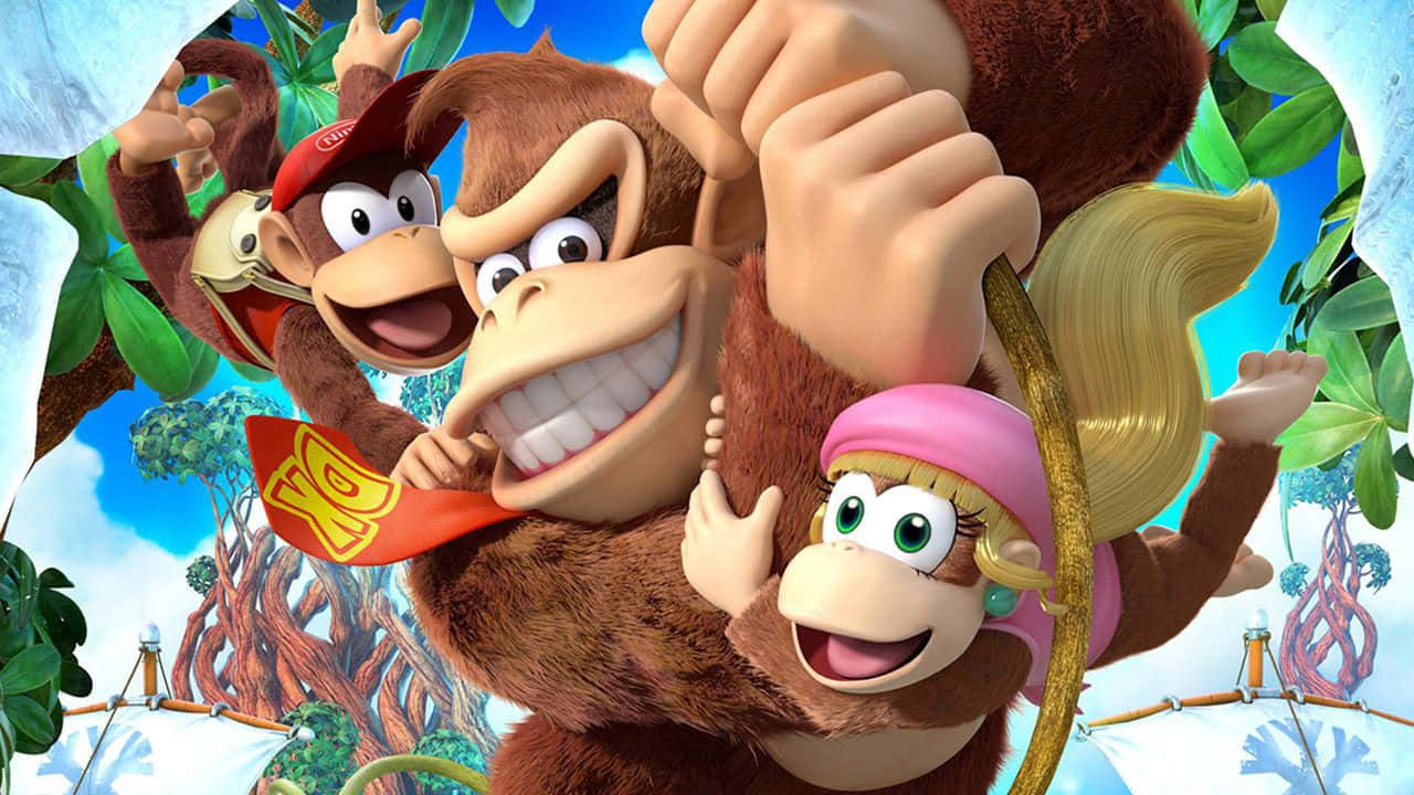 Diddy Kong, red hat, shirt, HD Desktop Wallpaper