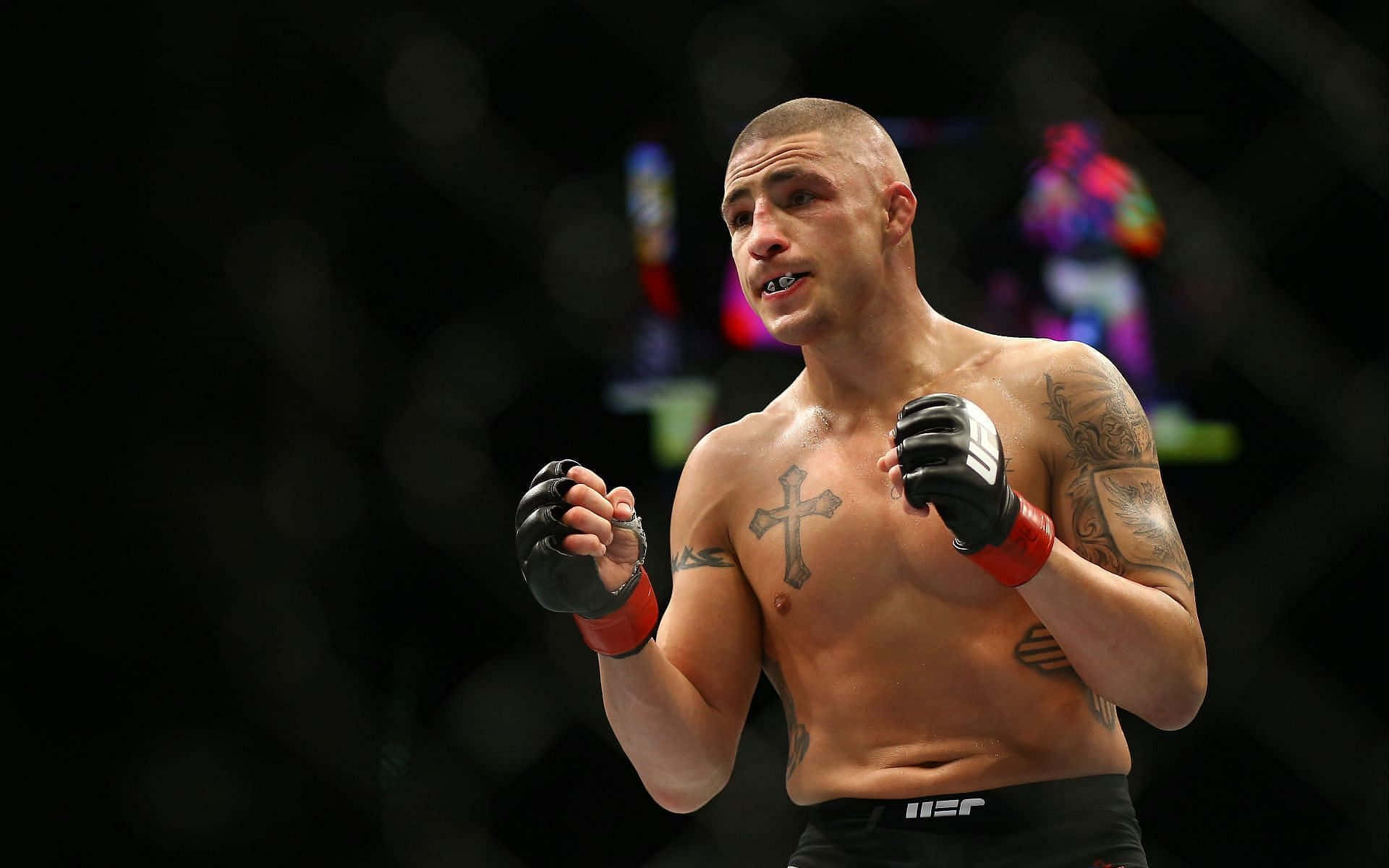 Diego Sanchez, MMA fighter, red gloves, Full HD Desktop Wallpaper