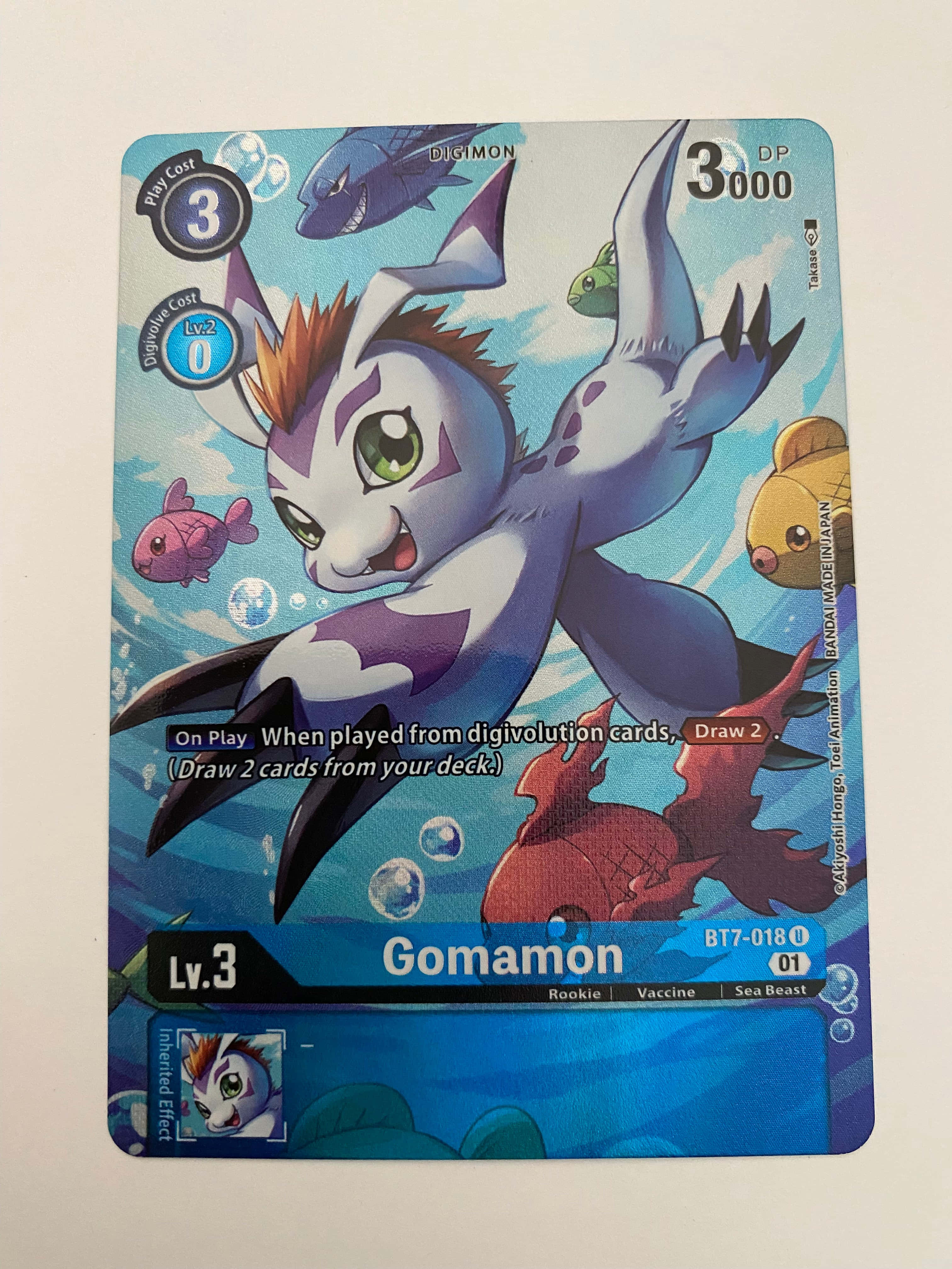 Gomamon, Digimon, underwater, 4K Phone Wallpaper