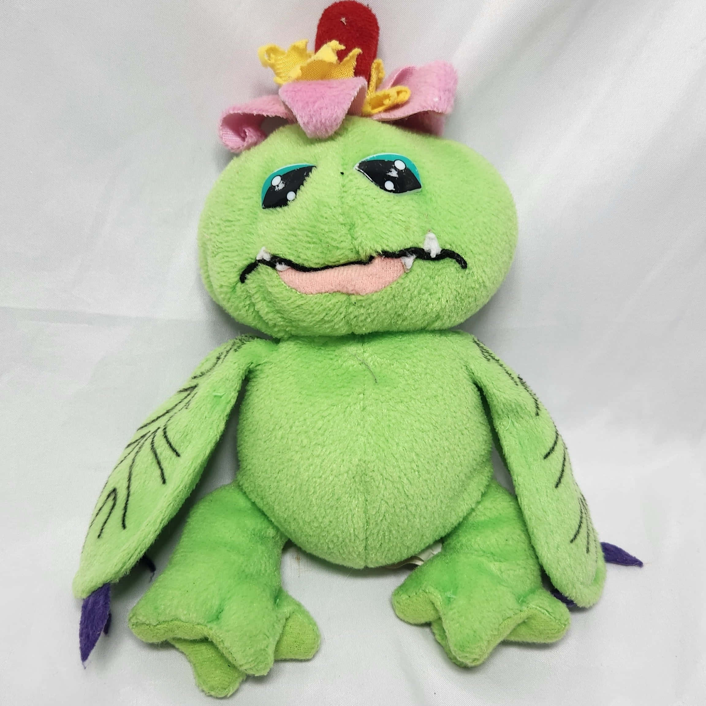 Digimon Palmon, green vibrant color, plush frog toy, Full HD Desktop Wallpaper