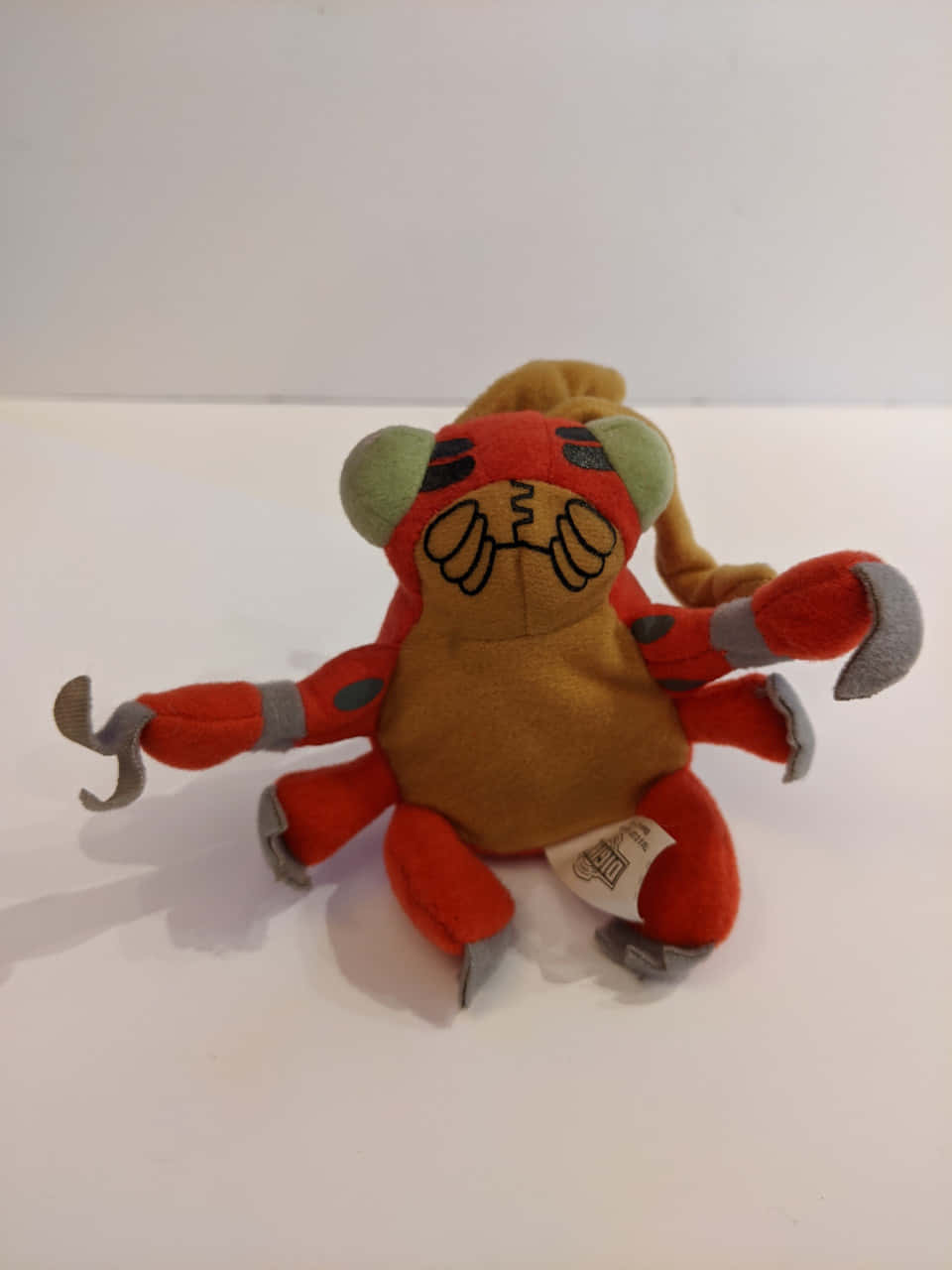 Tentomon, red and orange plush toy, green ears, HD Phone Wallpaper