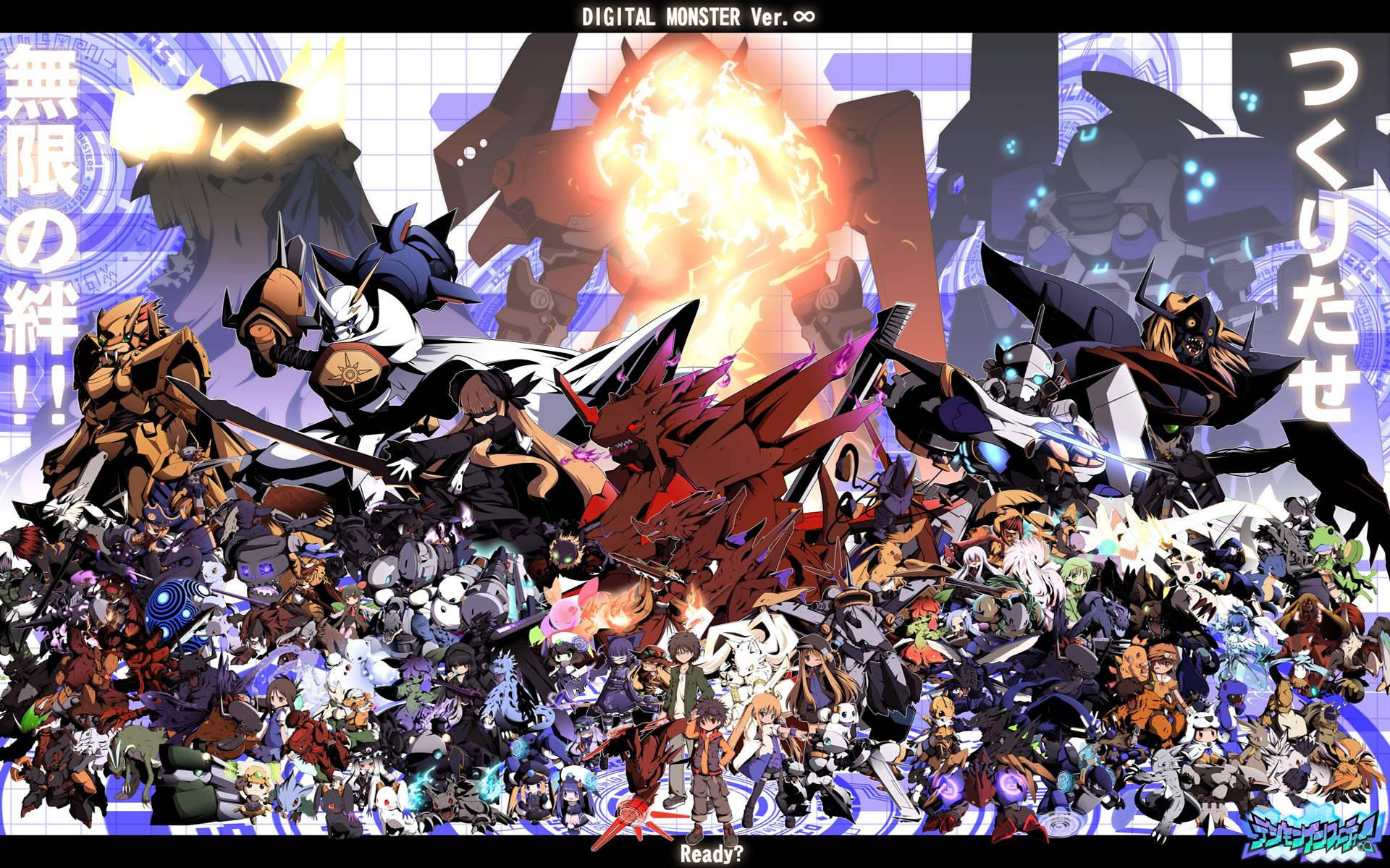 Digimon, all cast, HD, Full HD Desktop Wallpaper