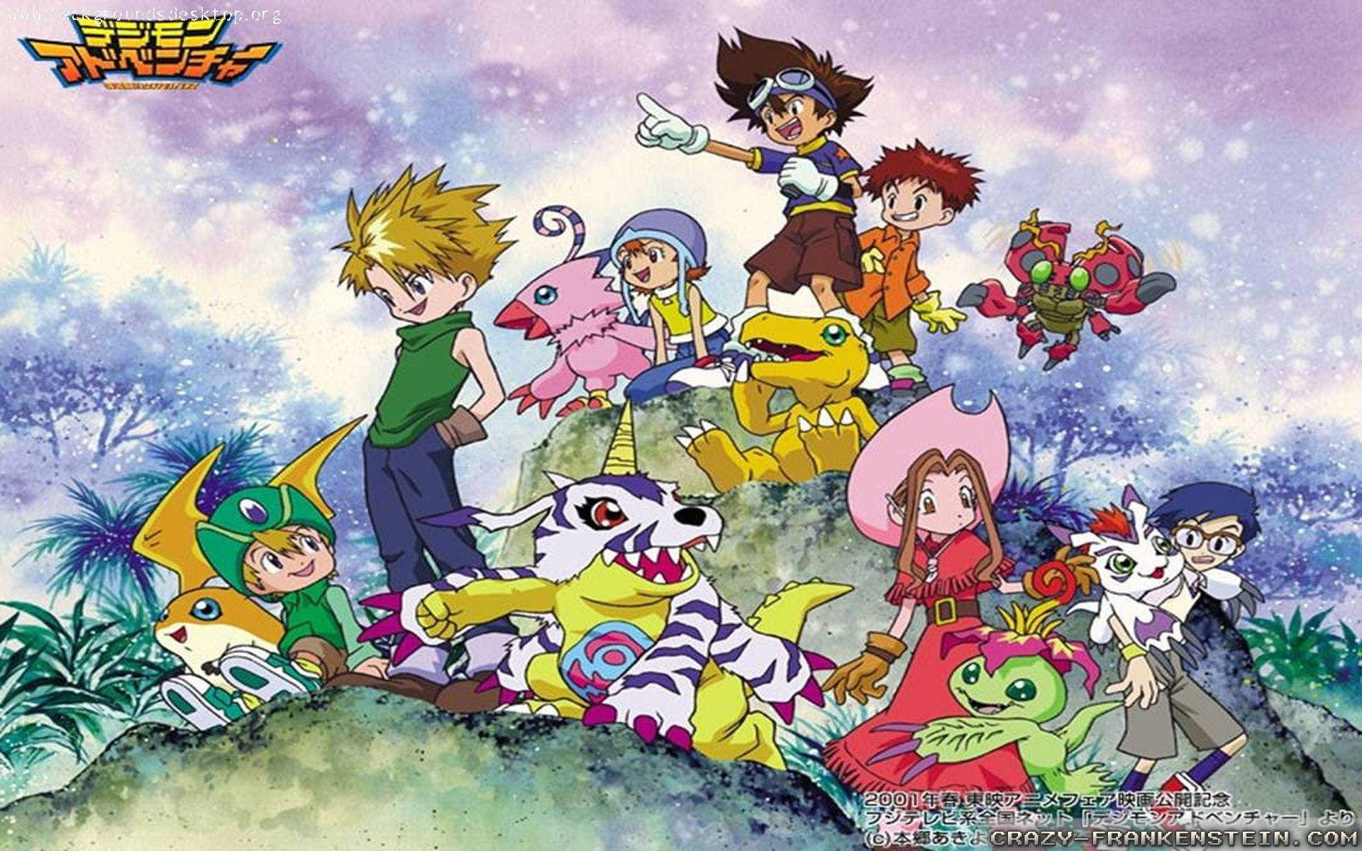 Digimon, kids, digital monster partners, Full HD Desktop Wallpaper