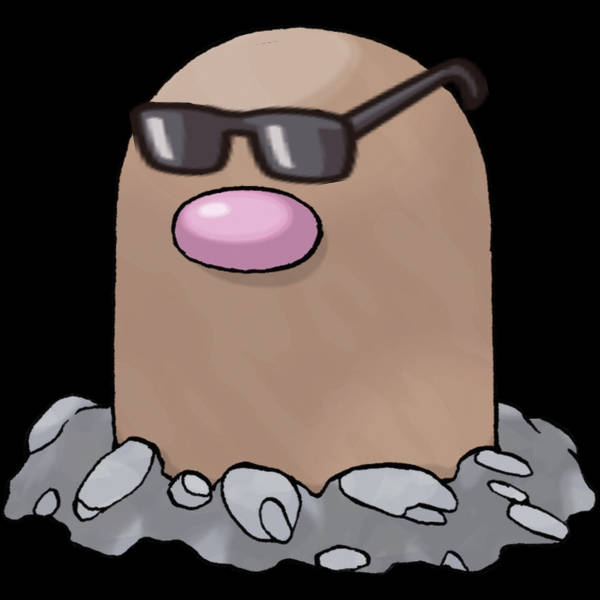 Diglett, sunglasses, pink nose, SD Desktop Wallpaper