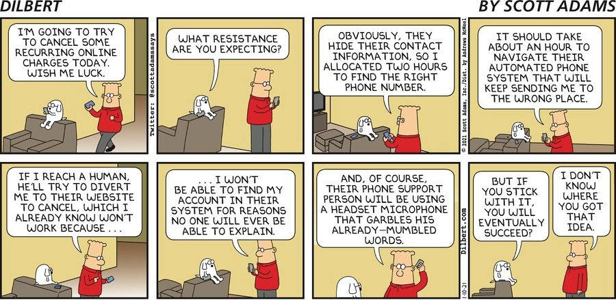 Dilbert, recurring charges, comic strip, SD Desktop Wallpaper