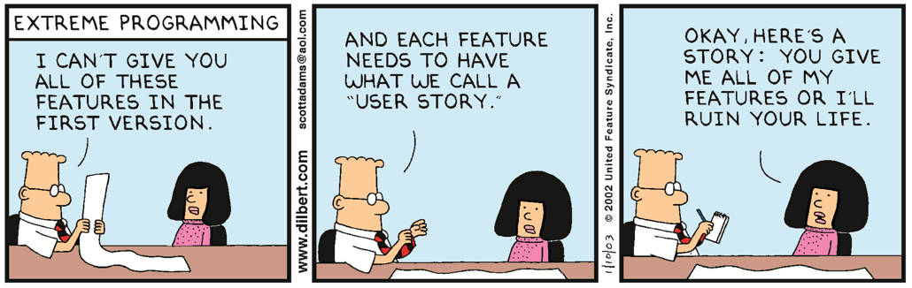 Dilbert, user stories, man, SD Desktop Wallpaper