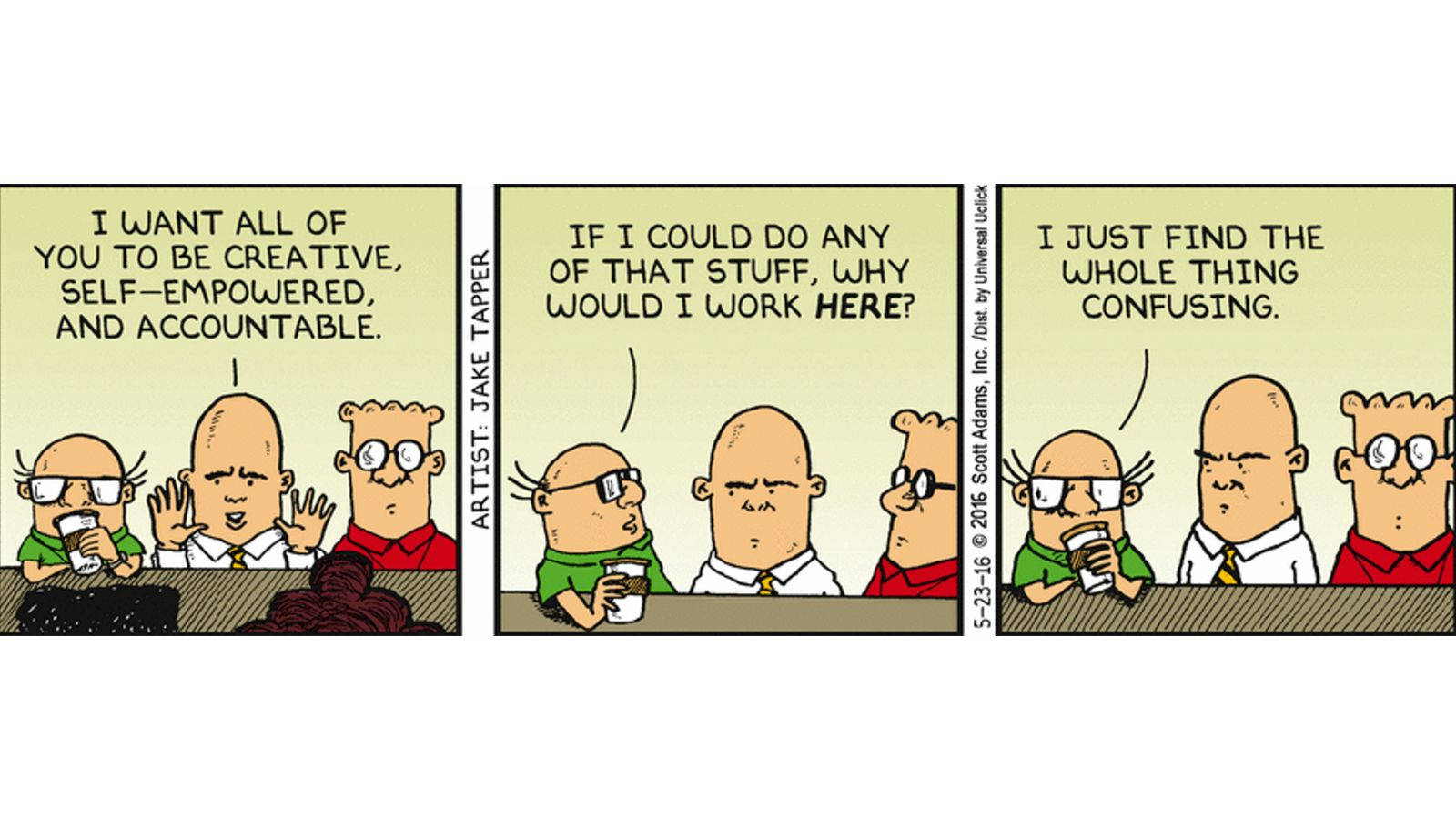 Dilbert, office workers, boss, HD Desktop Wallpaper