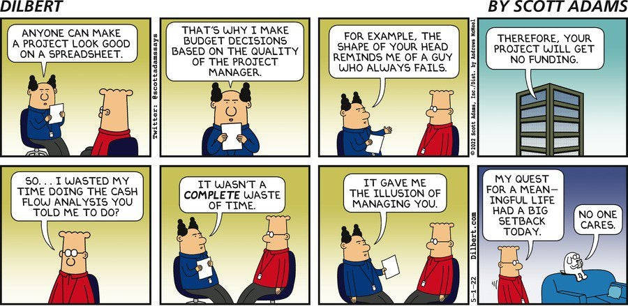 Dilbert, boss, project management, SD Desktop Wallpaper