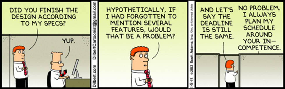 Dilbert, comic strip, office workers, SD Desktop Wallpaper