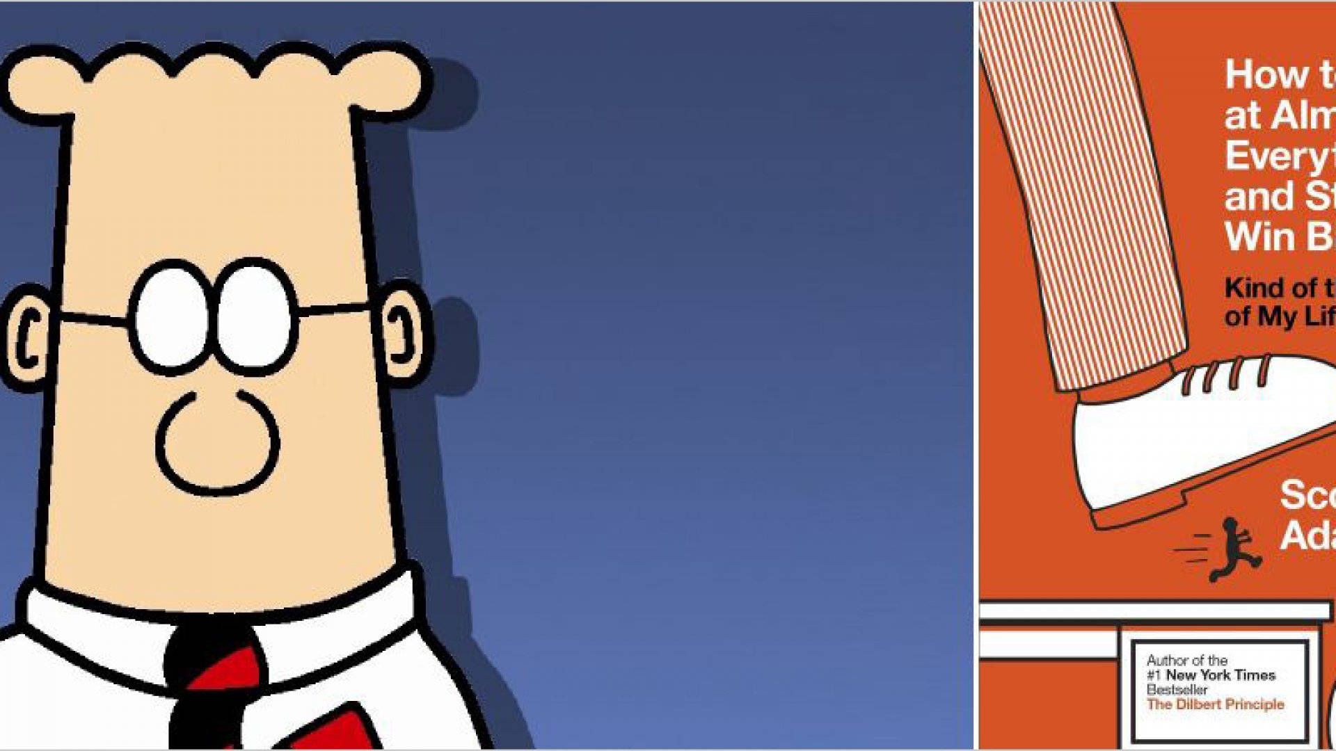 Dilbert, square head, glasses, Full HD Desktop Wallpaper