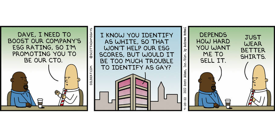 Dilbert, ESG ratings, office workers, SD Desktop Wallpaper