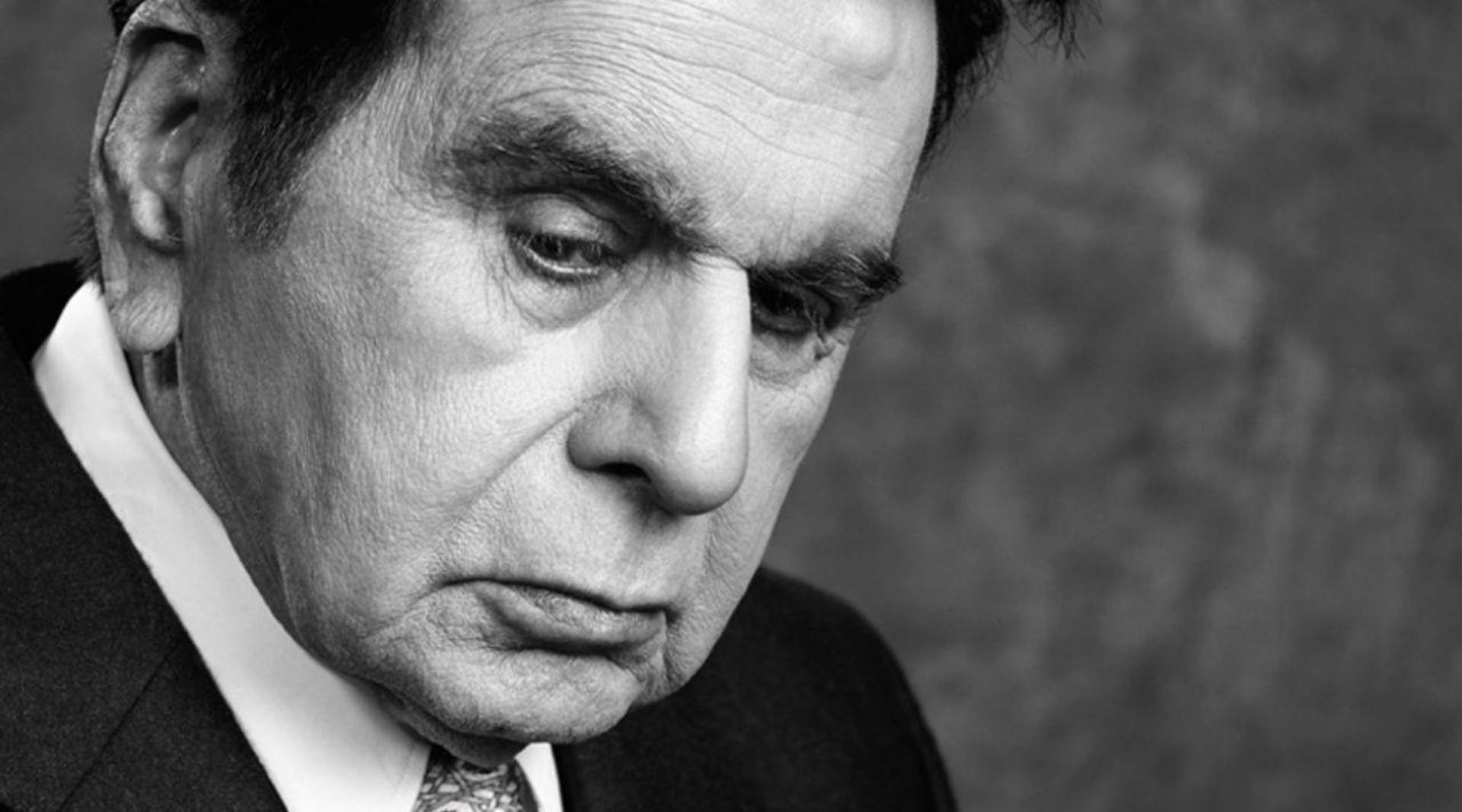 Dilip Kumar, black and white, close-up portrait, Full HD Desktop Wallpaper