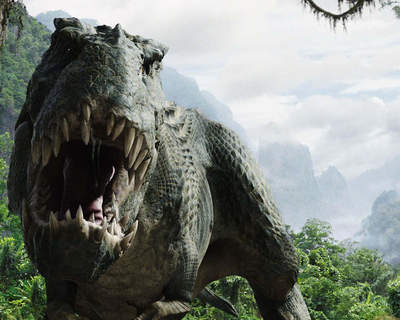 Cool Dinosaur, iPhone Lock Screen, massive roaring dinosaur, HD Desktop Wallpaper