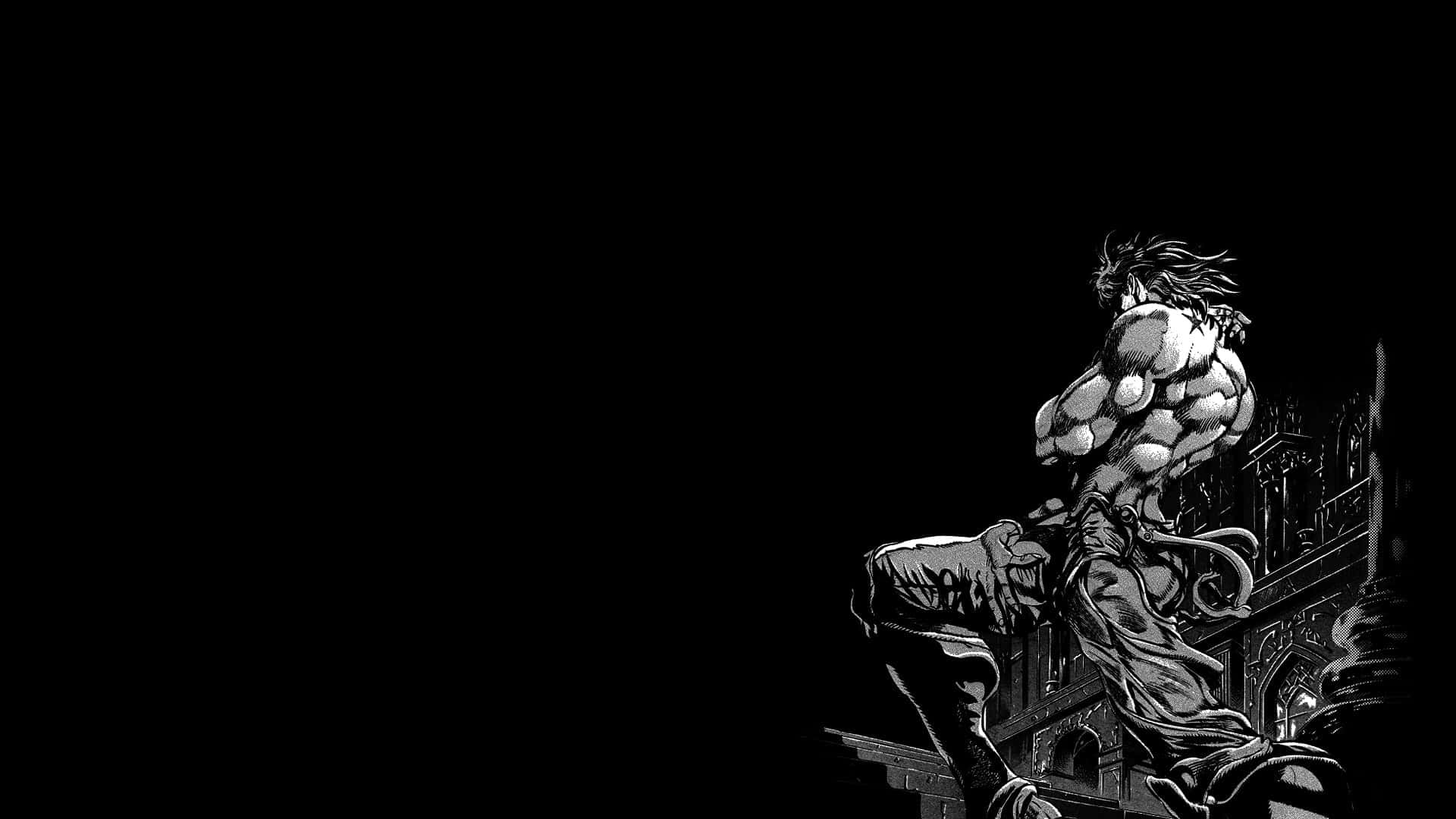 Dio Brando, muscular anime warrior, wild hair, Full HD Desktop Wallpaper