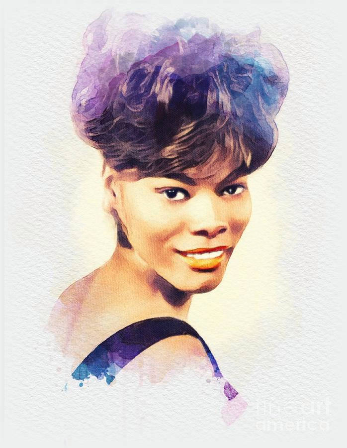 Dionne Warwick, purple hair, blue hair, SD Phone Wallpaper