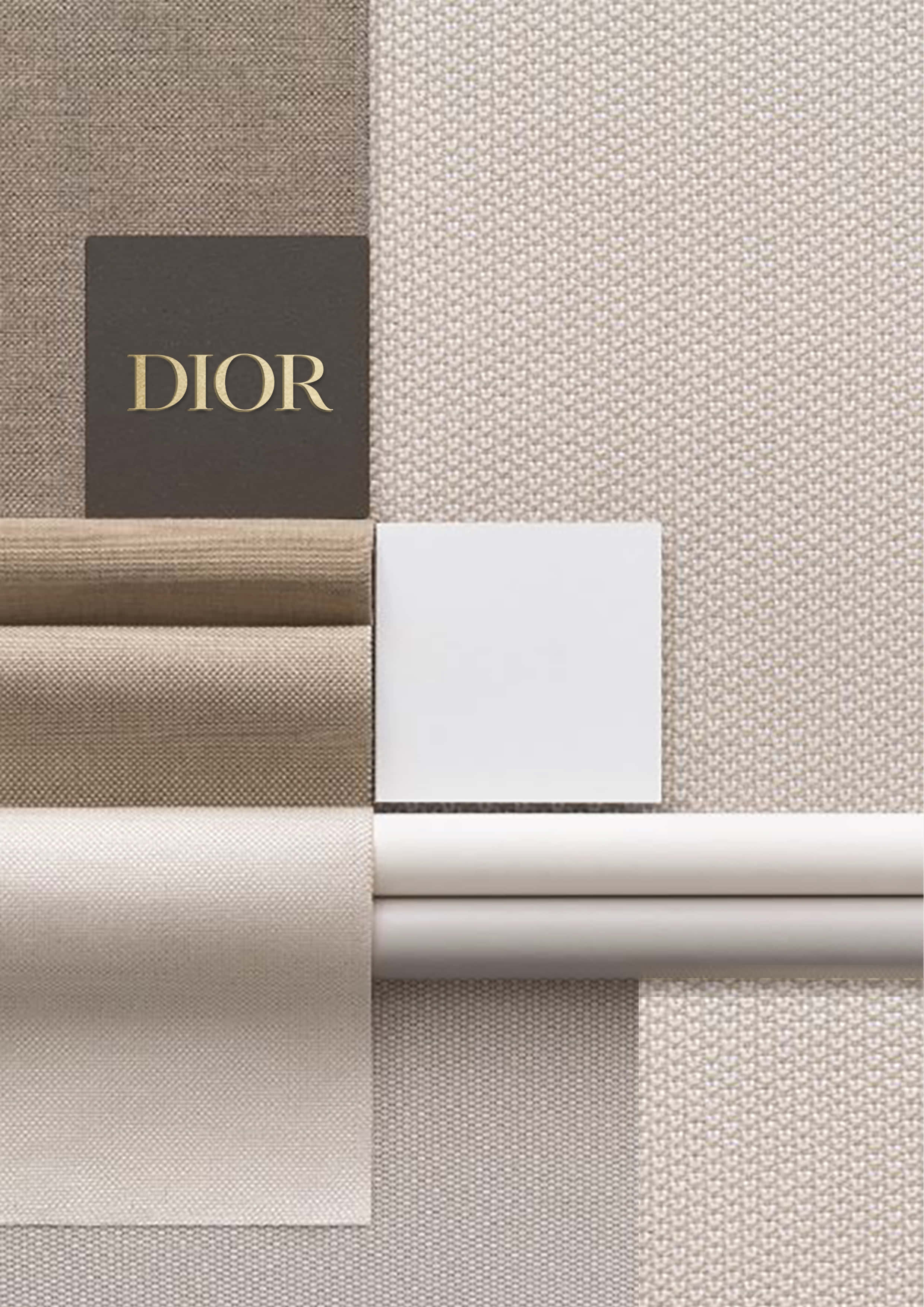 Dior, logo, beige taupe, 2K Phone Wallpaper