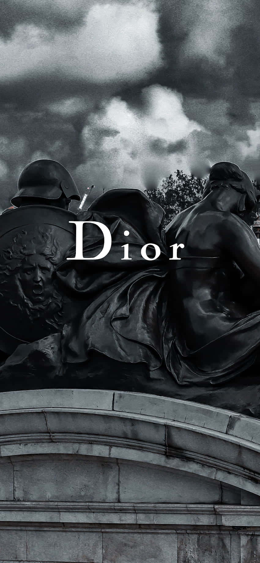 Dior, statue, armored warrior, HD Phone Wallpaper