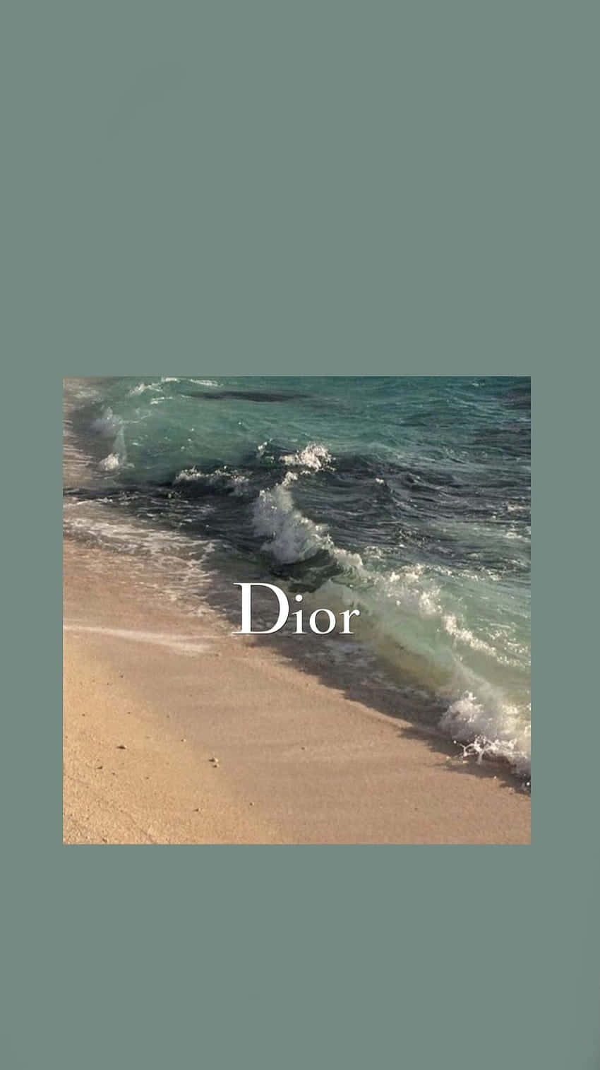 Dior, beach scene, turquoise waves, HD Phone Wallpaper
