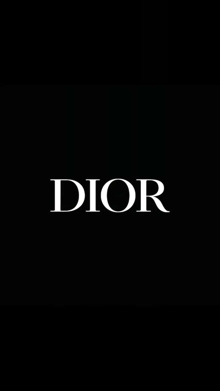Dior, white serif font, solid black background, HD Phone Wallpaper