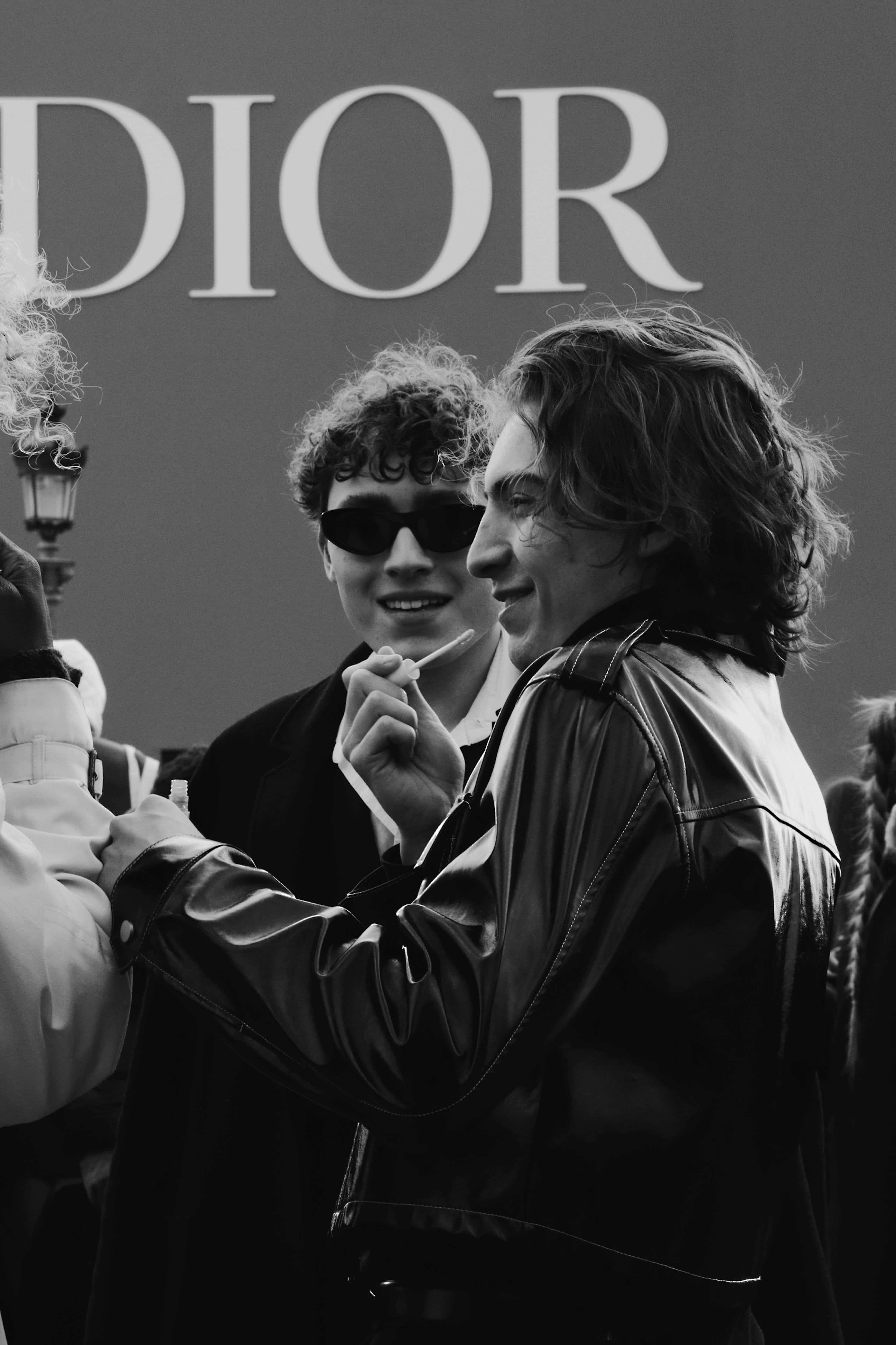 Dior, black leather jackets, cigarettes, 4K Phone Wallpaper