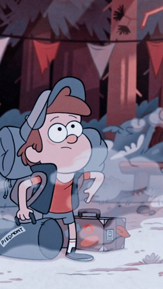 Dipper Pines, creepy forest, misty forest, SD Phone Wallpaper
