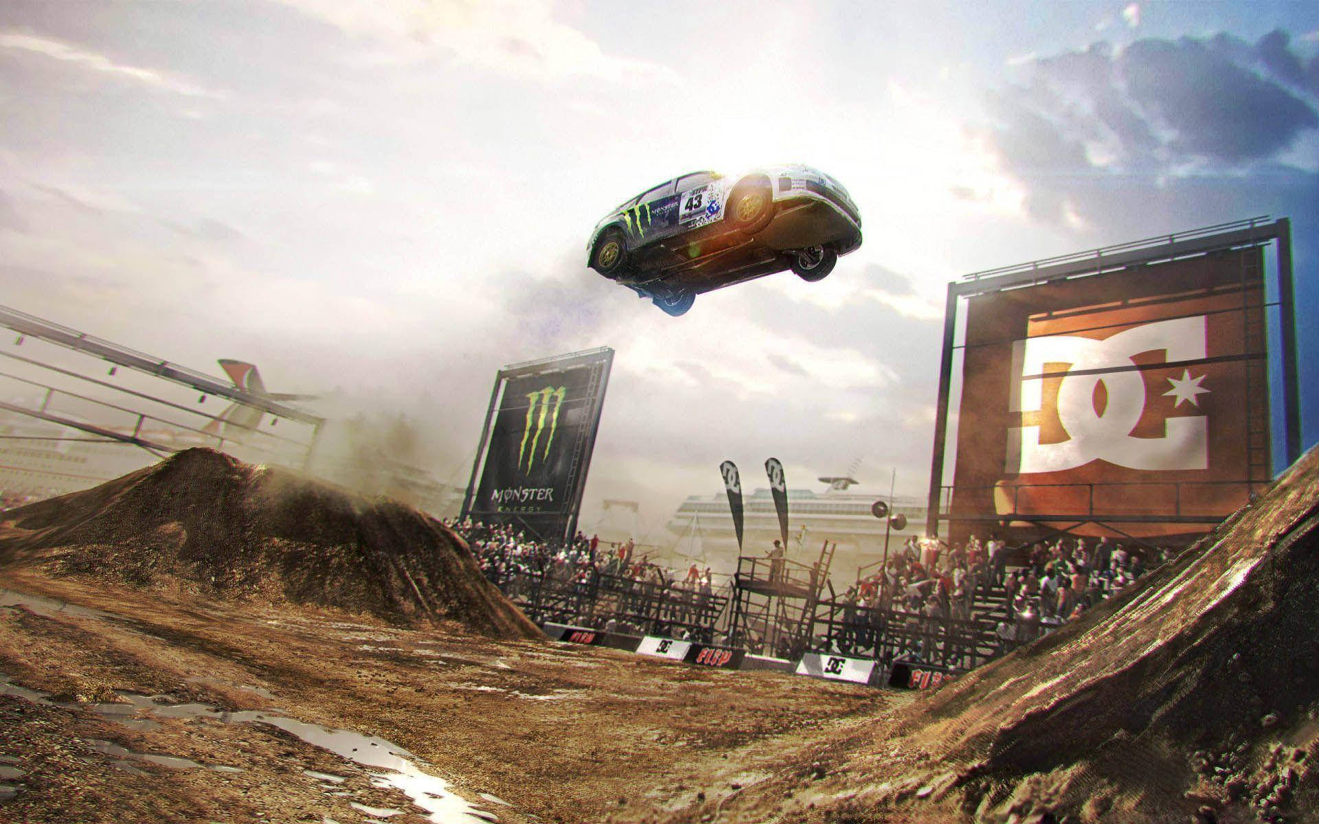 Dirt 3, rally car, muddy dirt track, Full HD Desktop Wallpaper