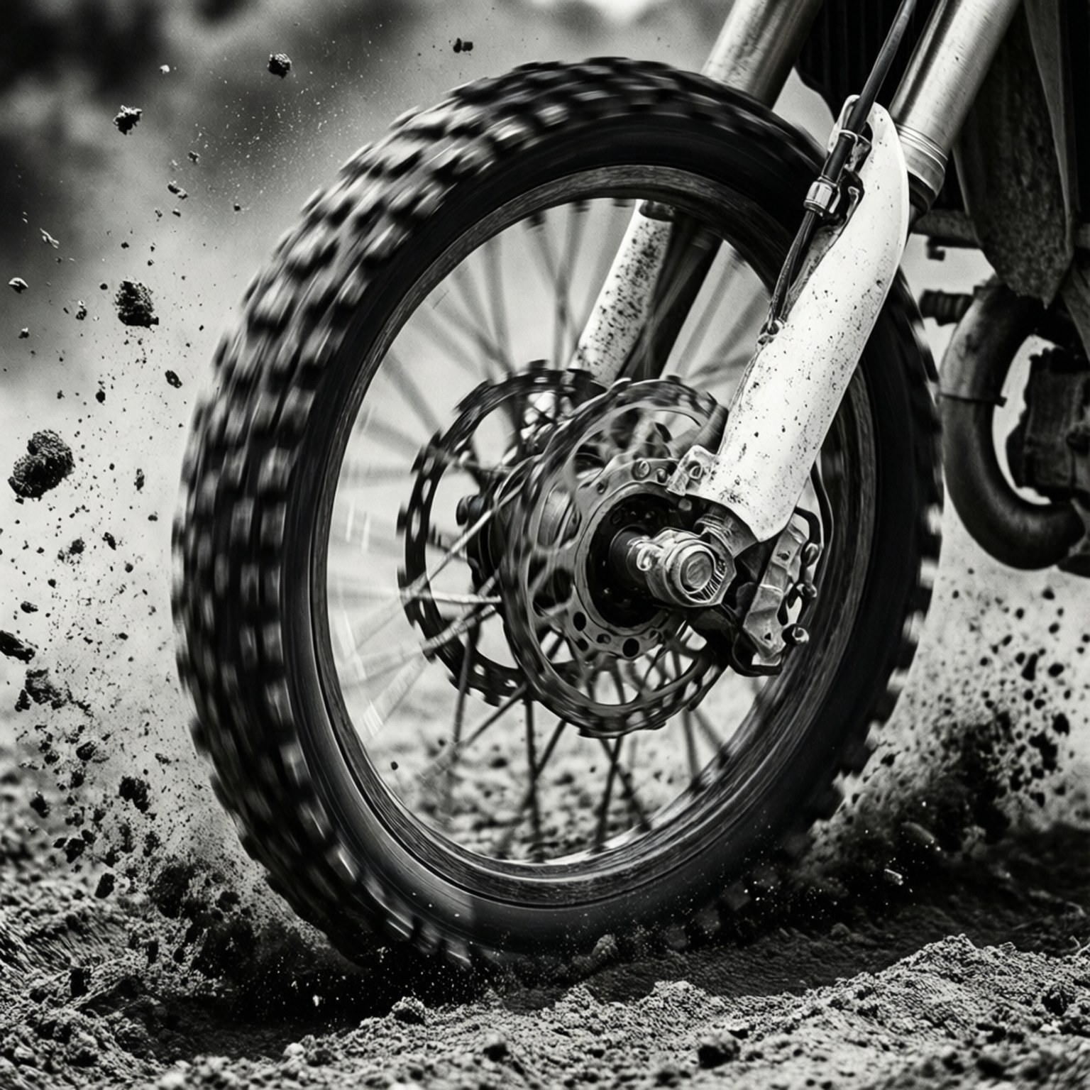 dirt bike, front wheel, mud, HD Desktop Wallpaper