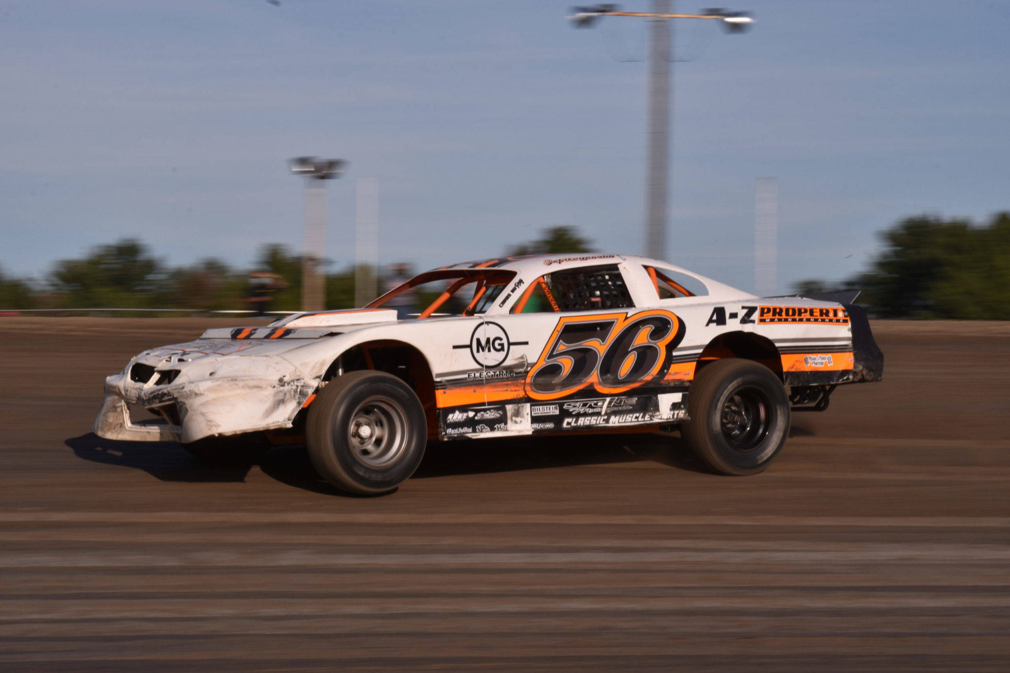 dirt track, race car, number 56, Full HD Desktop Wallpaper