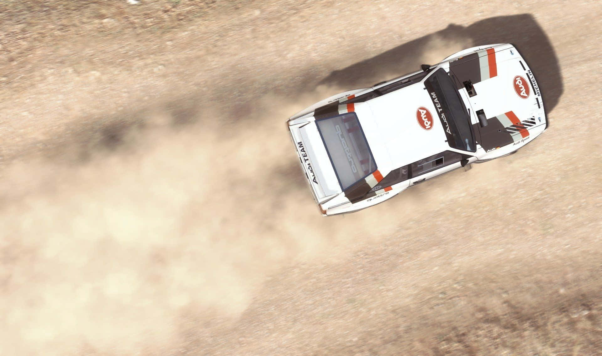 Dirt Game, white rally car, red and black decals, Full HD Desktop Wallpaper