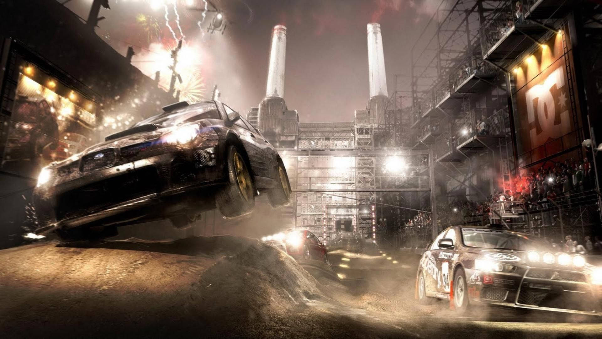 Dirt 2, rally car, dirt mound, Full HD Desktop Wallpaper