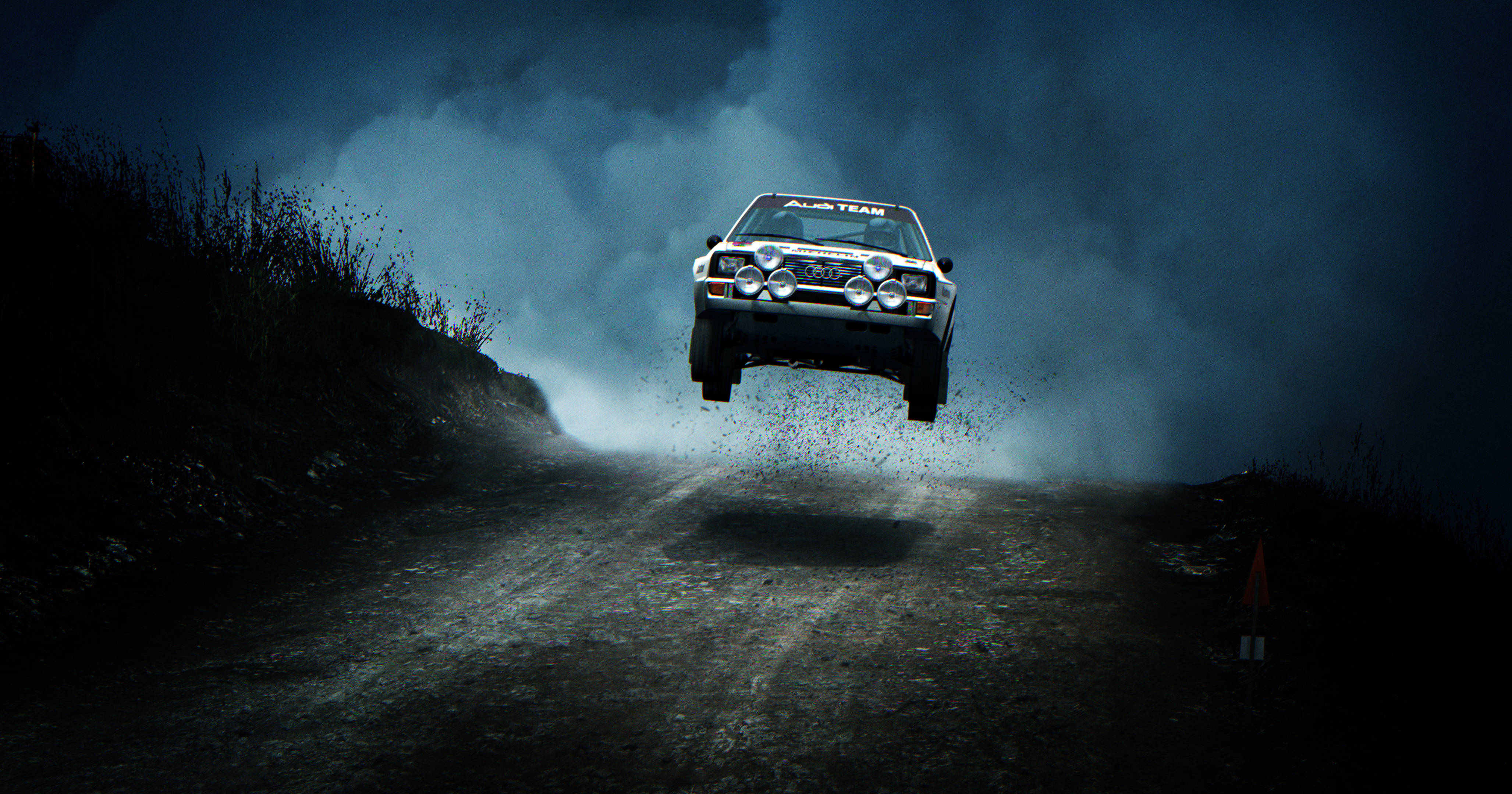 Dirt Rally, rally car, dirt road, 4K Desktop Wallpaper