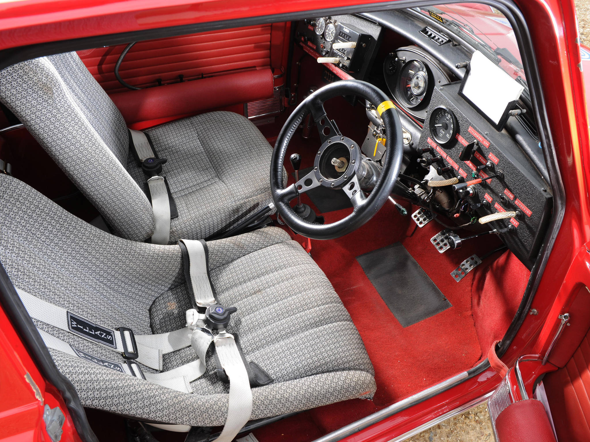 Dirt Rally, red, vintage race car, Full HD Desktop Wallpaper
